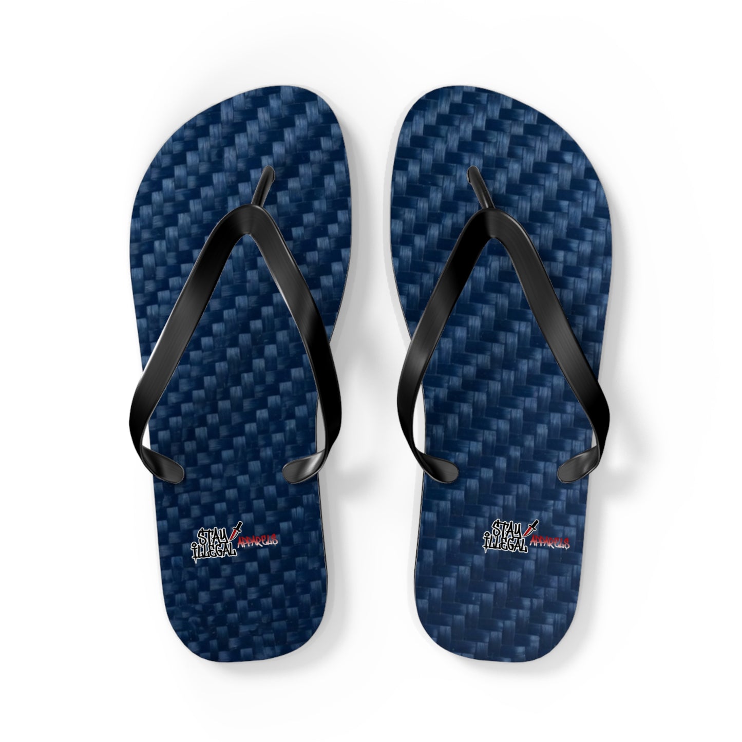 Carbon Fibre Flip Flops – Stay Illegal Blue