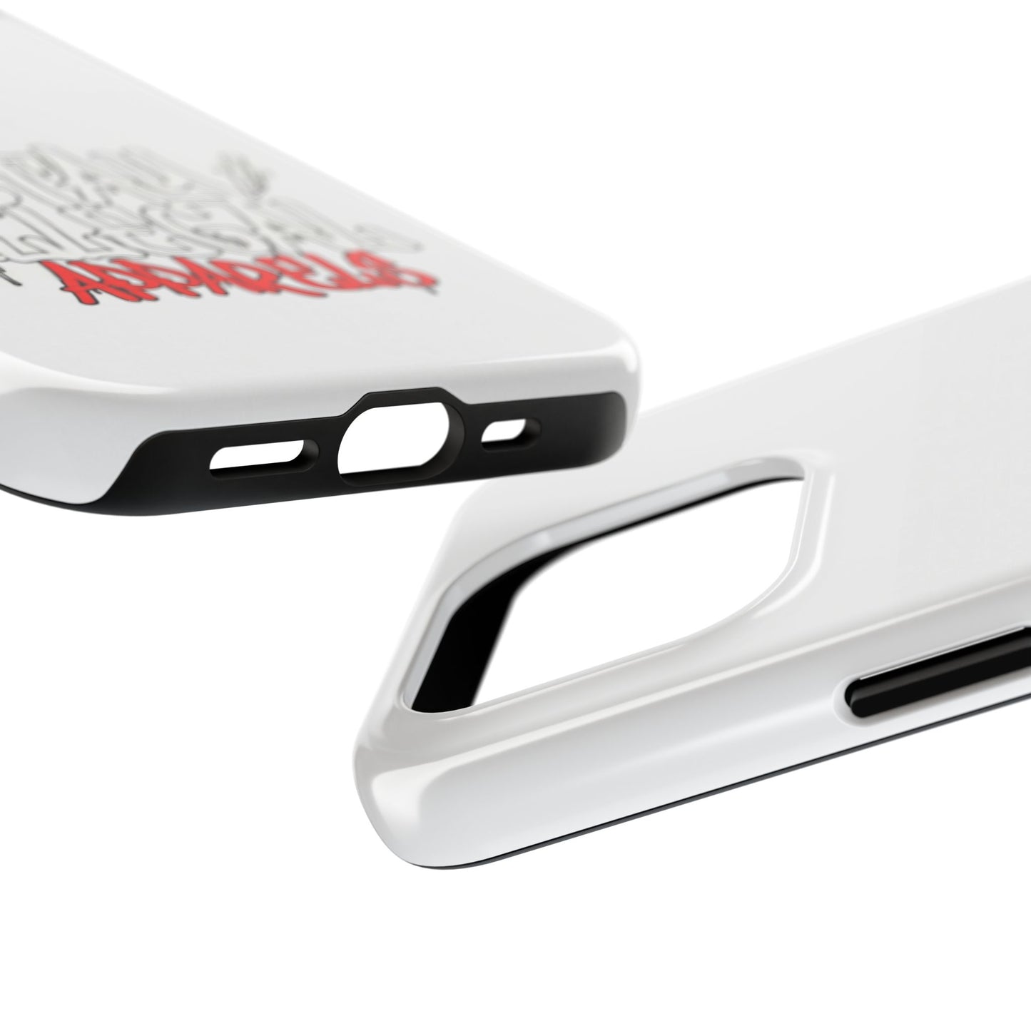 Coque de téléphone Stay Illegal - Blanc/Rouge robuste