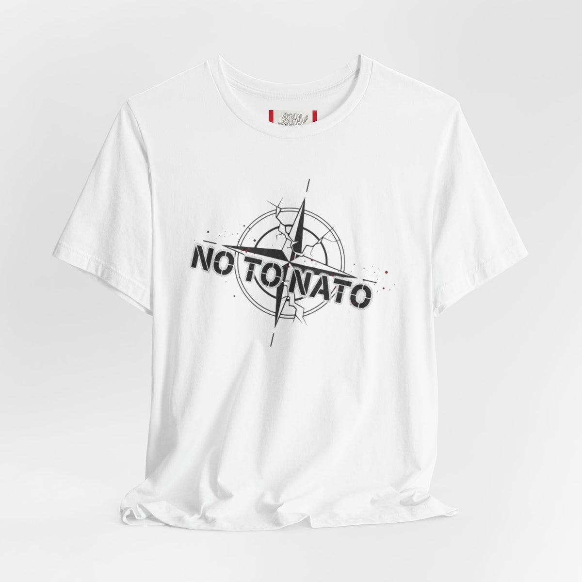 Protest T‑Shirt — "NO To NATO" English — White