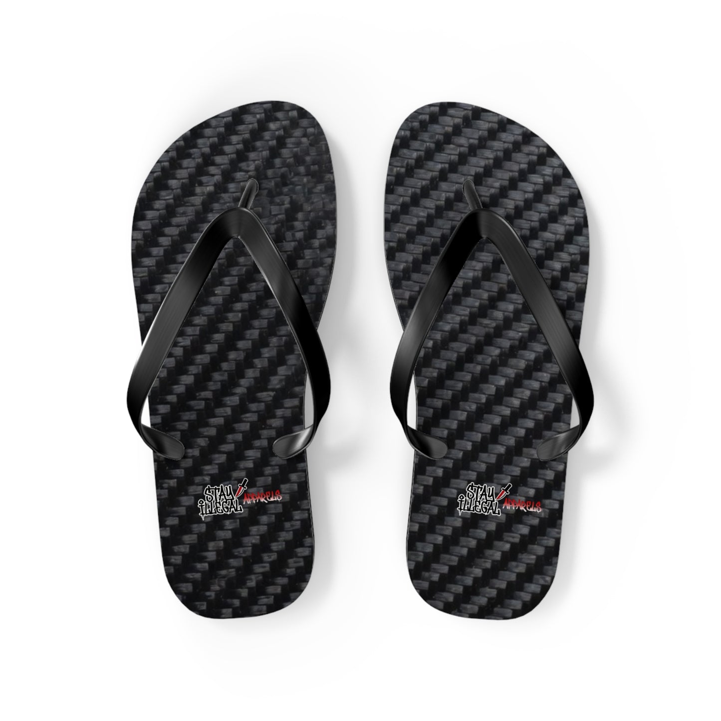 Carbon Fibre Flip Flops – Stay Illegal Black