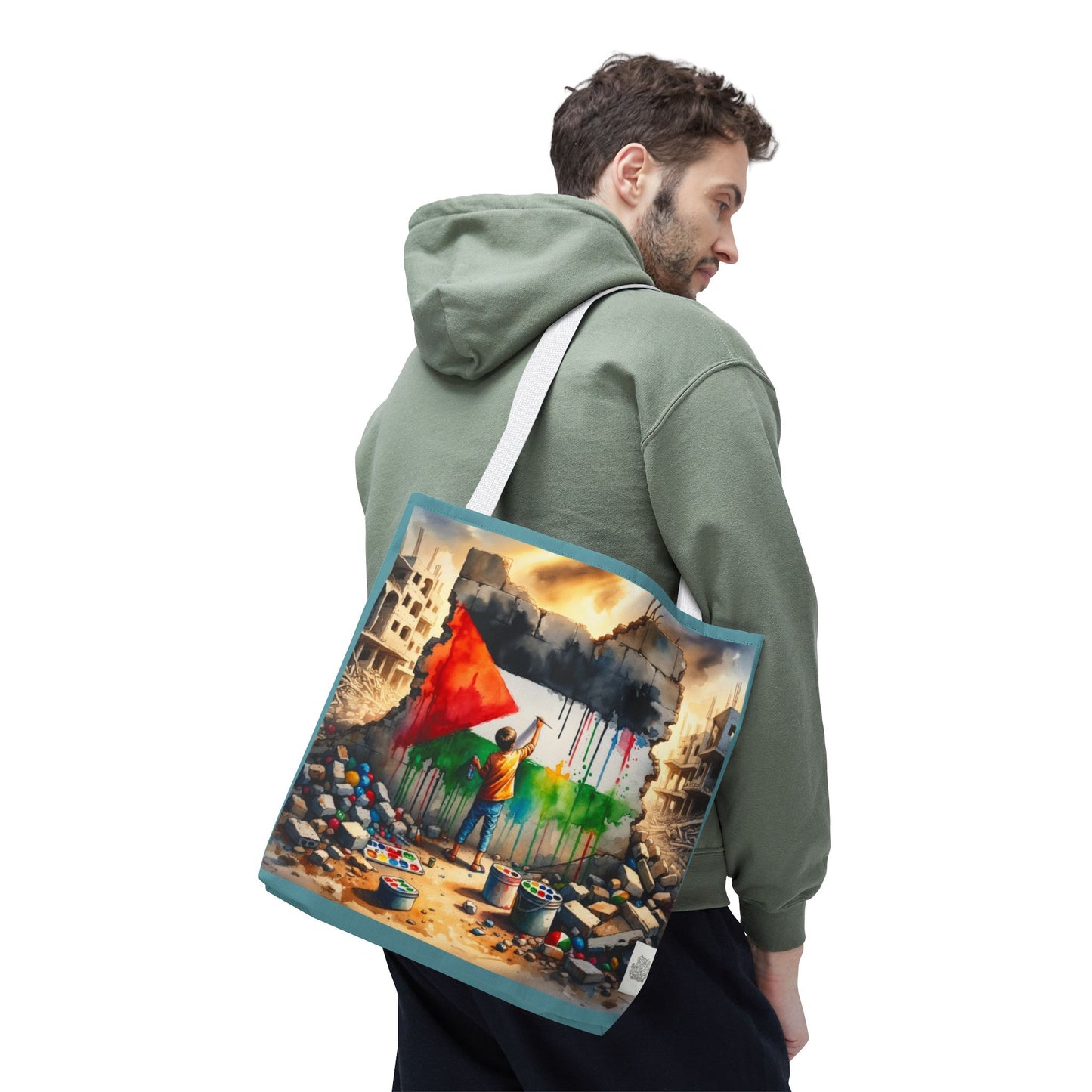 Bolso de hombro Tote — Palestine Paint