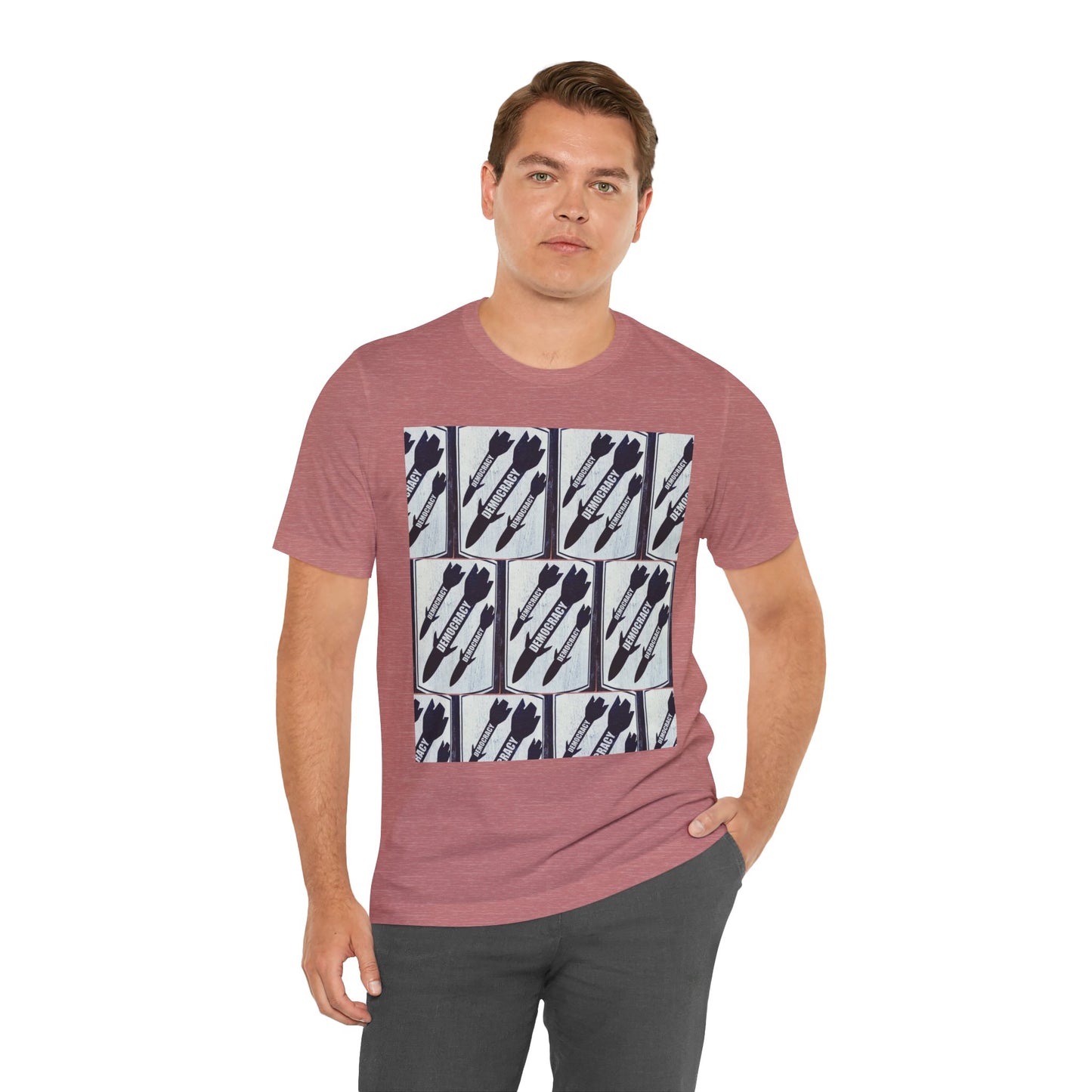 Protest T‑Shirt — DEMOCRATIC MISSILES