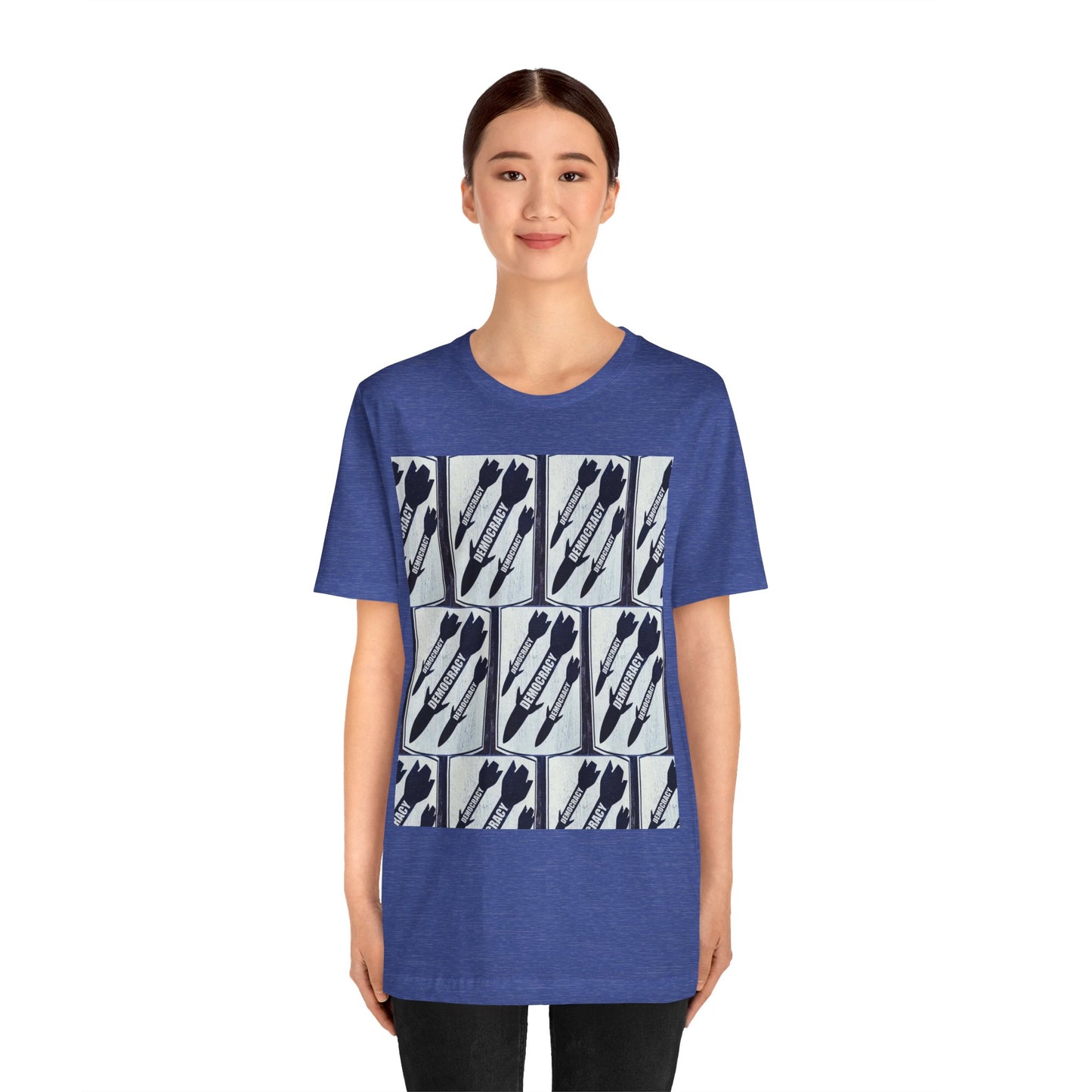 Protest T‑Shirt — DEMOCRATIC MISSILES