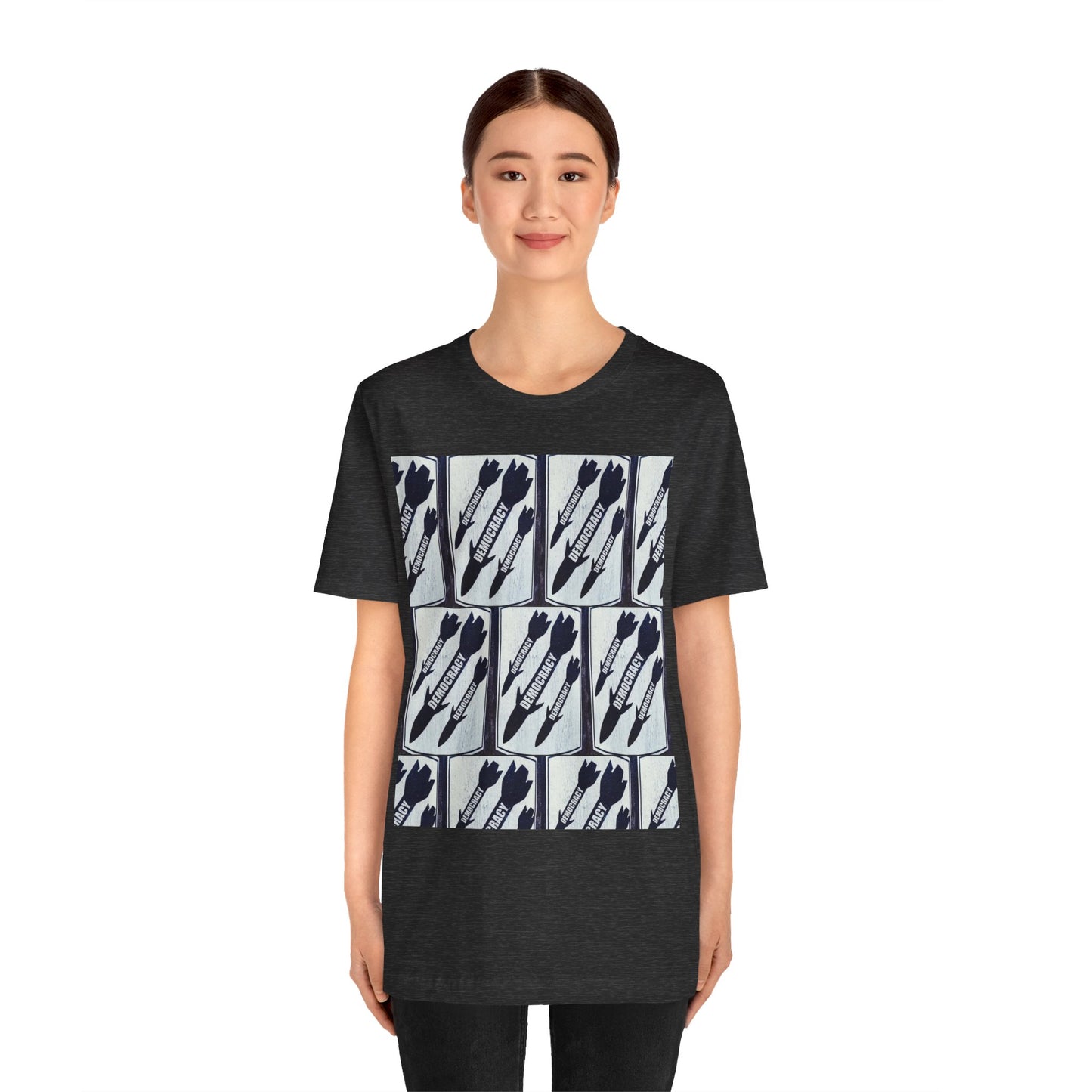 Protest T‑Shirt — DEMOCRATIC MISSILES