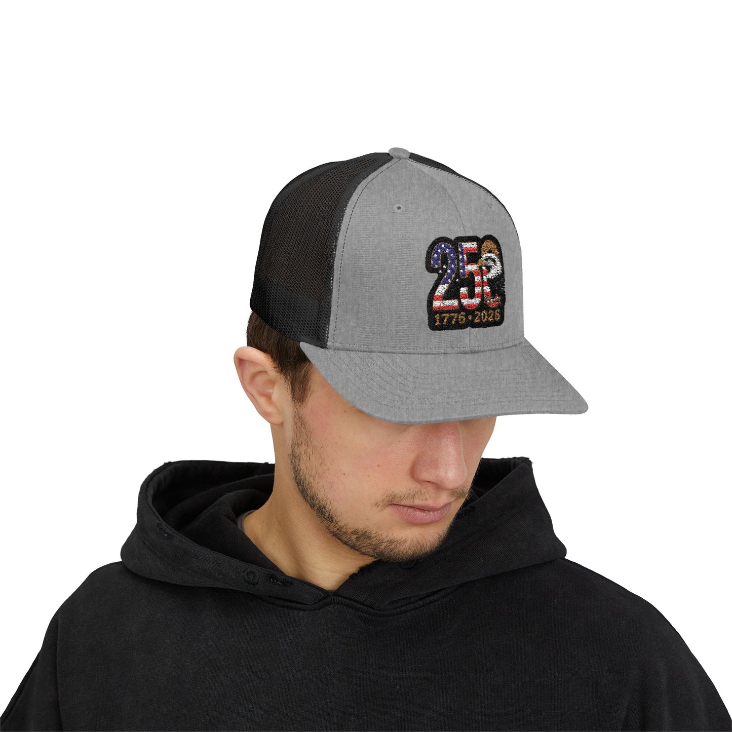 Stay Illegal Trucker Cap — USA 250th Anniversary Eagle Patch