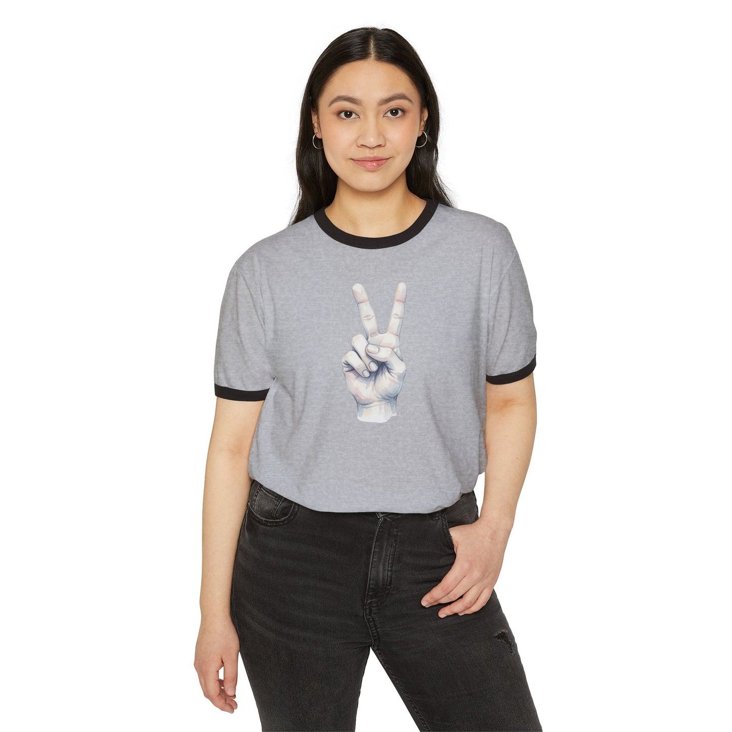 Stay Illegal Ringer T-Shirt — Fingers Of Victory
