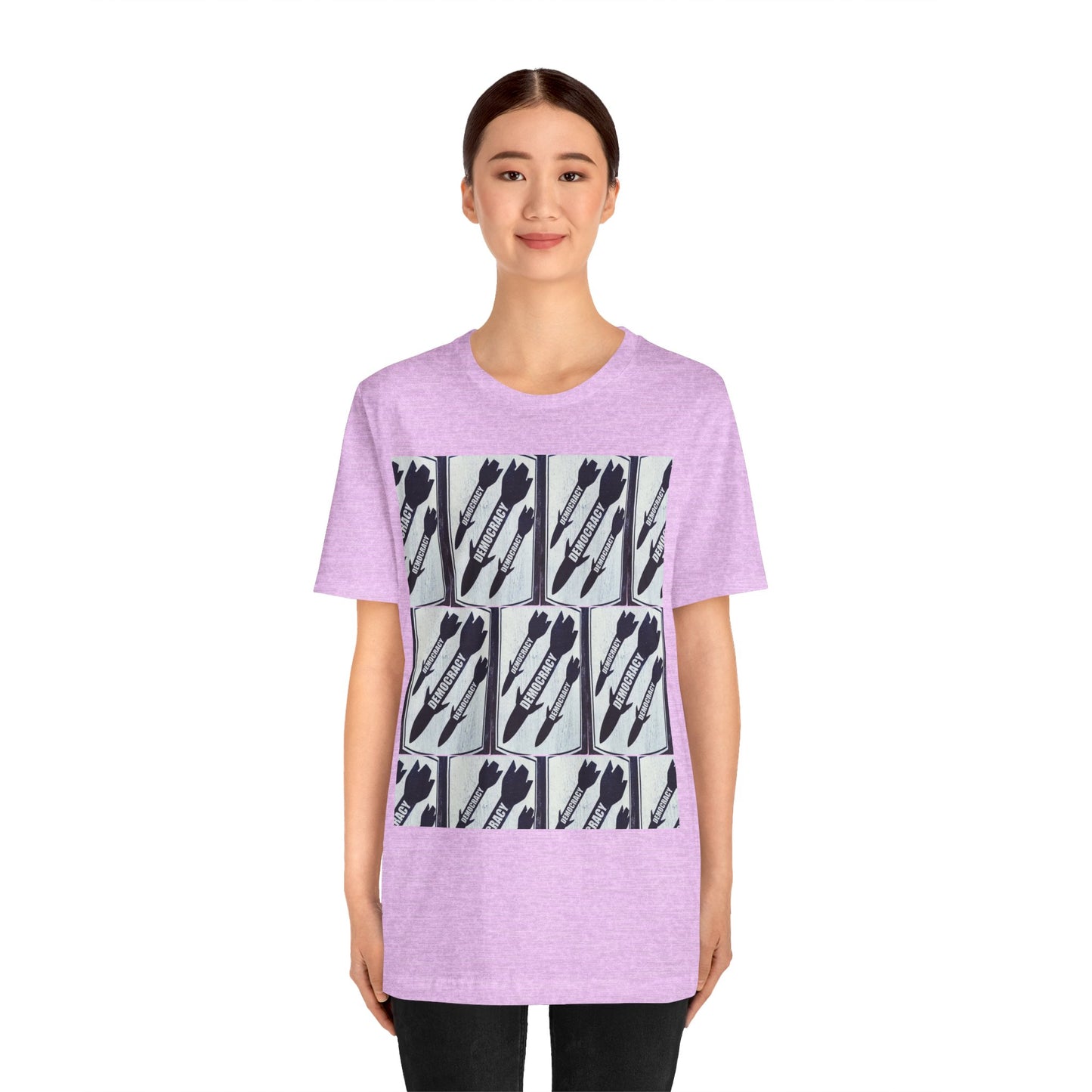 Protest T‑Shirt — DEMOCRATIC MISSILES