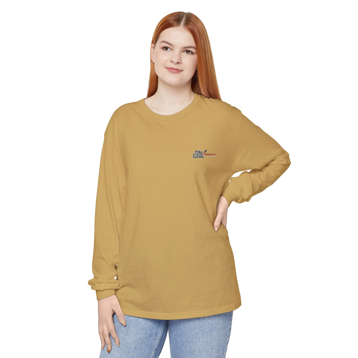 Long Sleeve Tee — More Europe 20euros Back Print