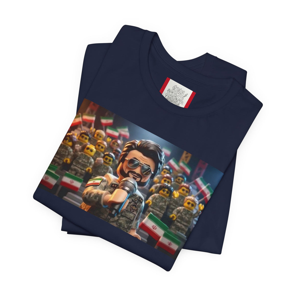 Propaganda T‑Shirt — IRAN LEGOS — IRGC Crowd Control