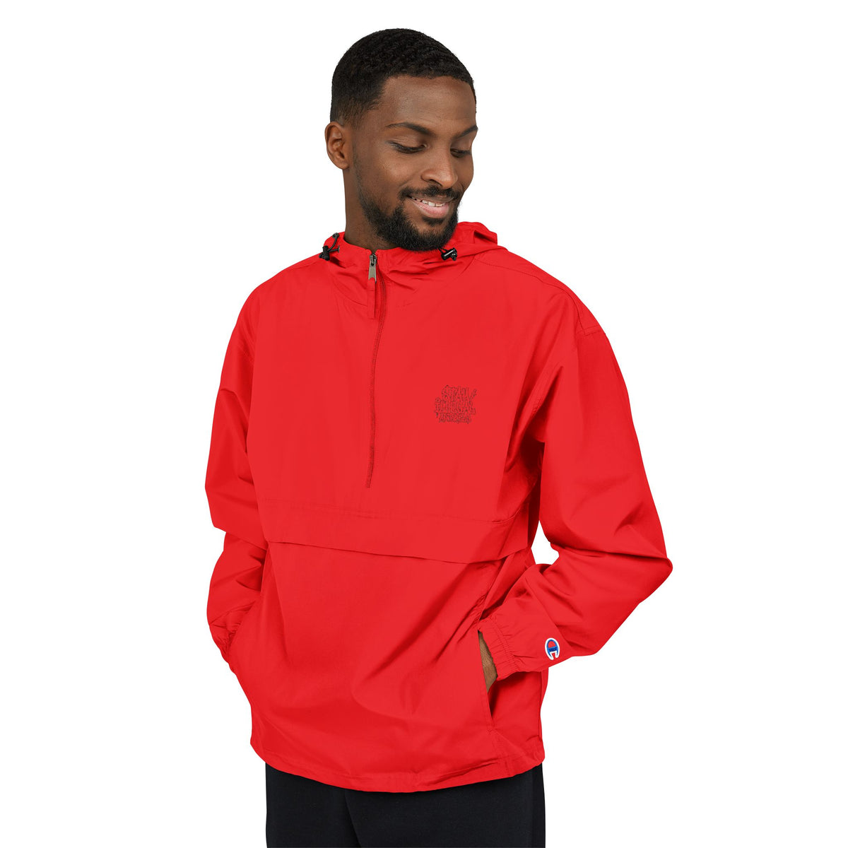 Stay Illegal Anorak Jacket — Plain Insignia Packable Lightweight Hooded Windbreaker