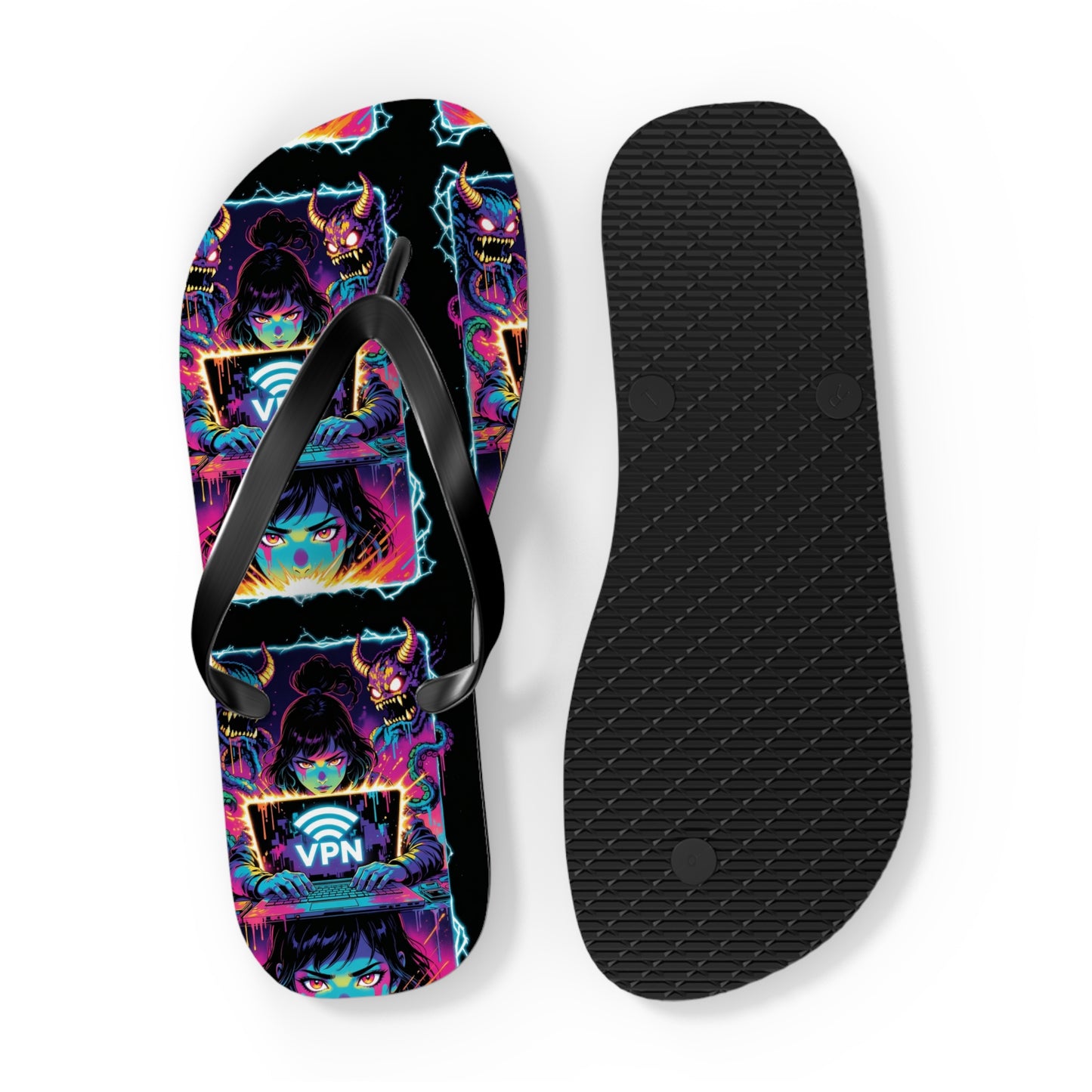 VPN Beach Flip Flops – Screen Time