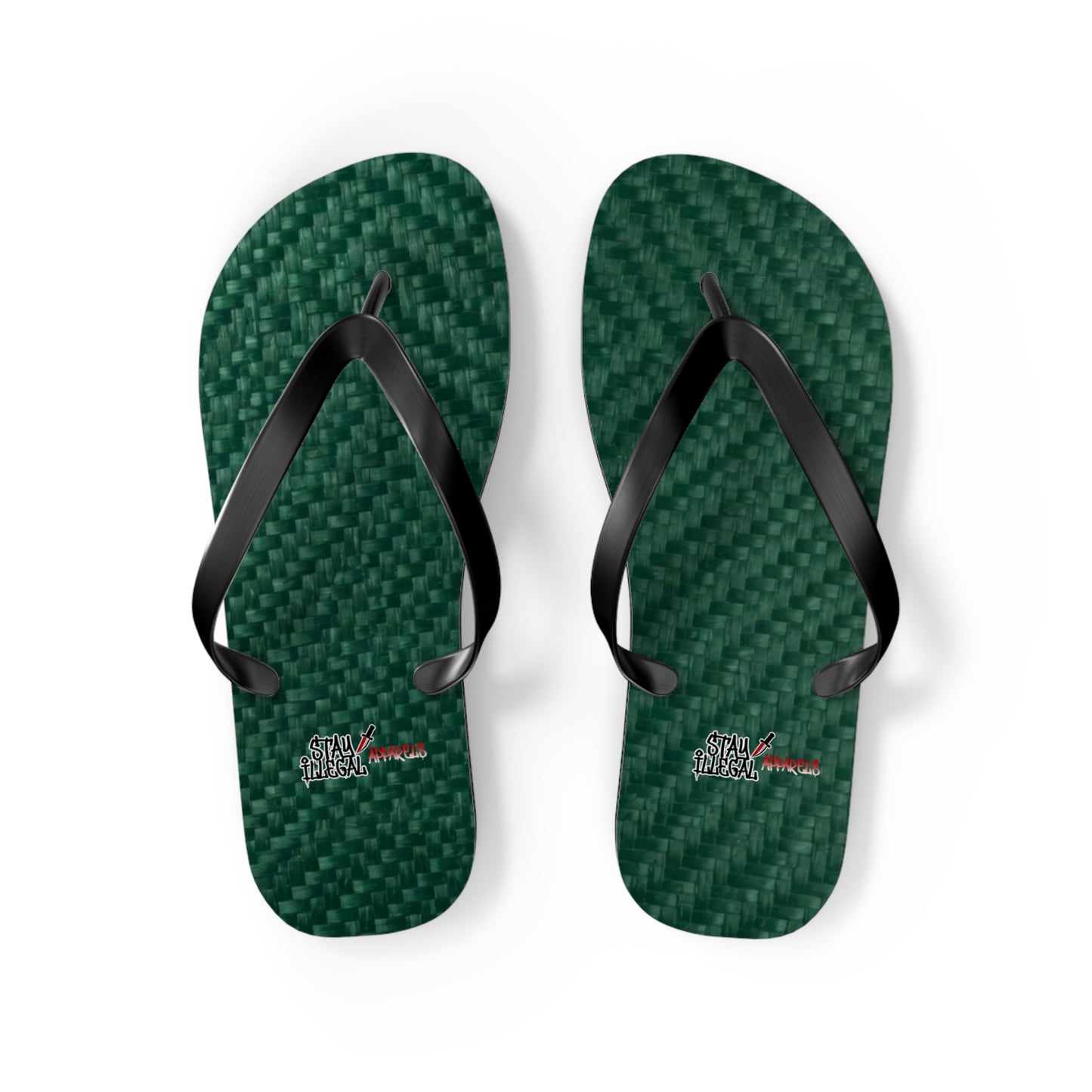 Carbon Fibre Flip Flops – Stay Illegal Green