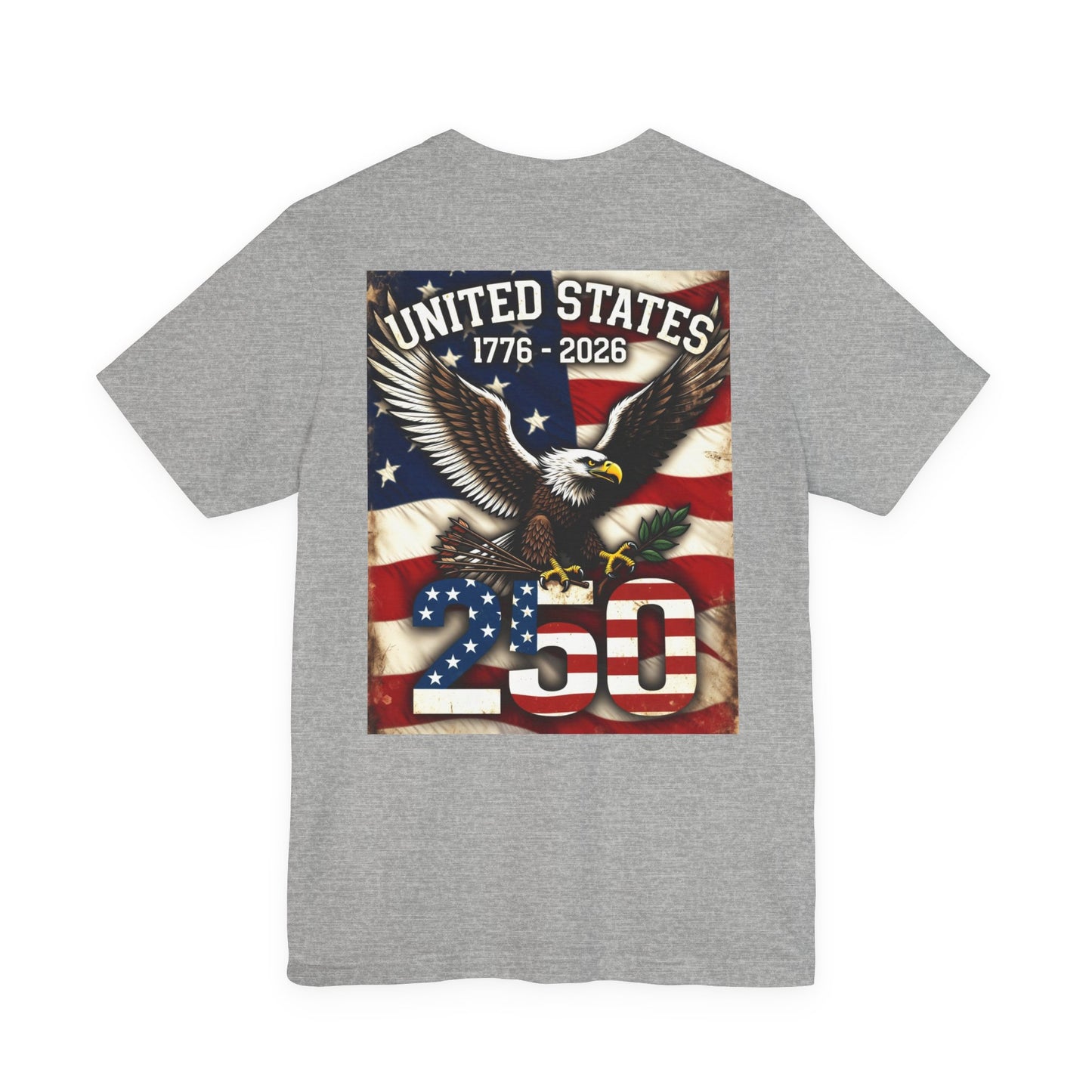Back Print T‑Shirt — USA 250 EAGLE