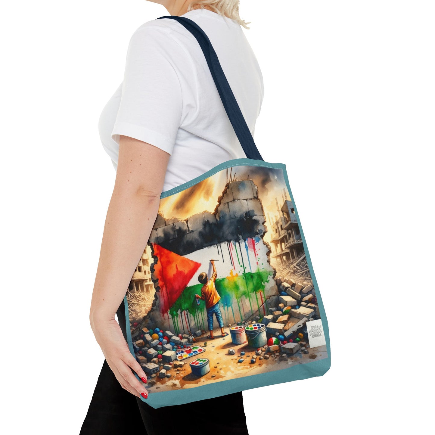 Bolso de hombro Tote — Palestine Paint