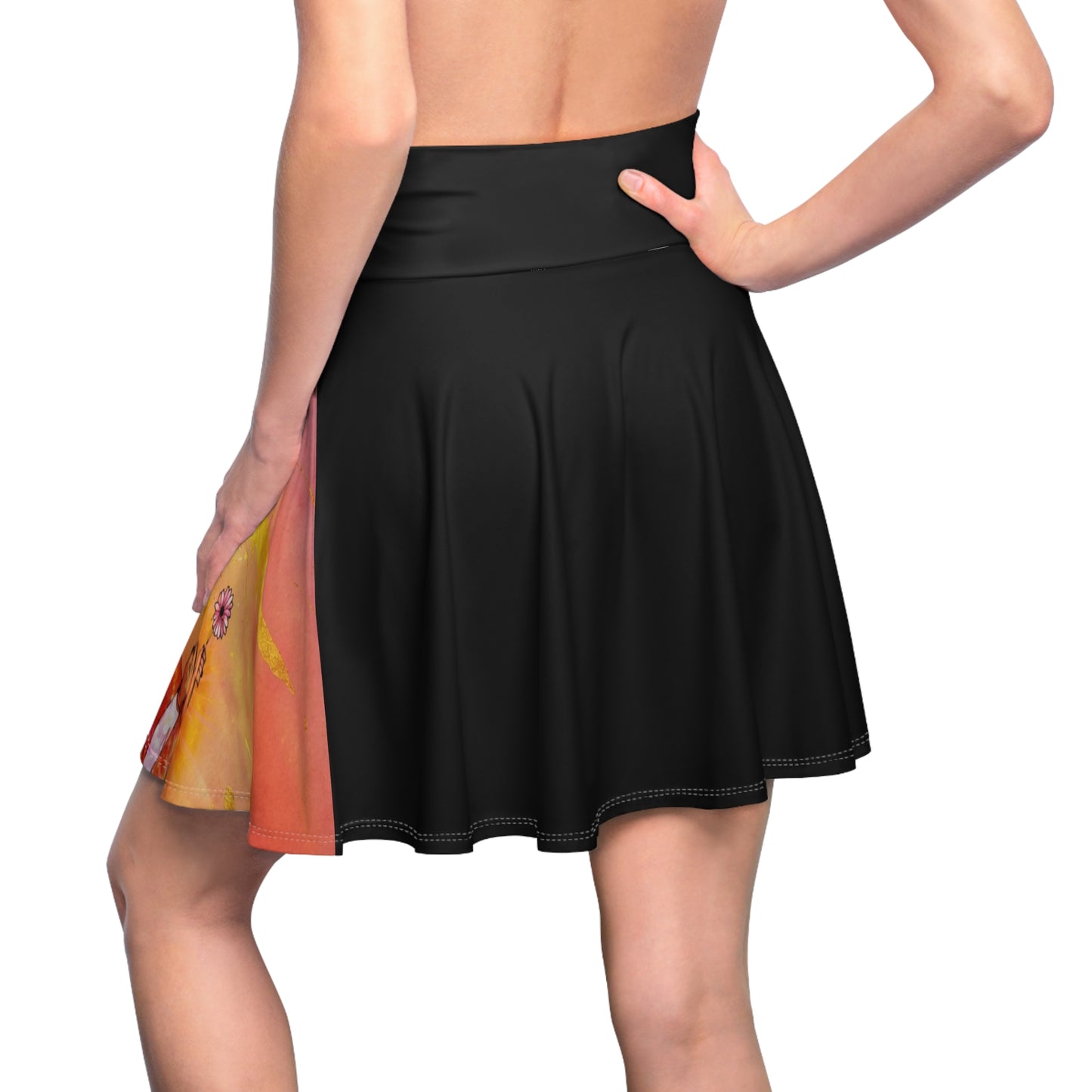 Women's Skater Skirt — Flower Shooting Sunrise