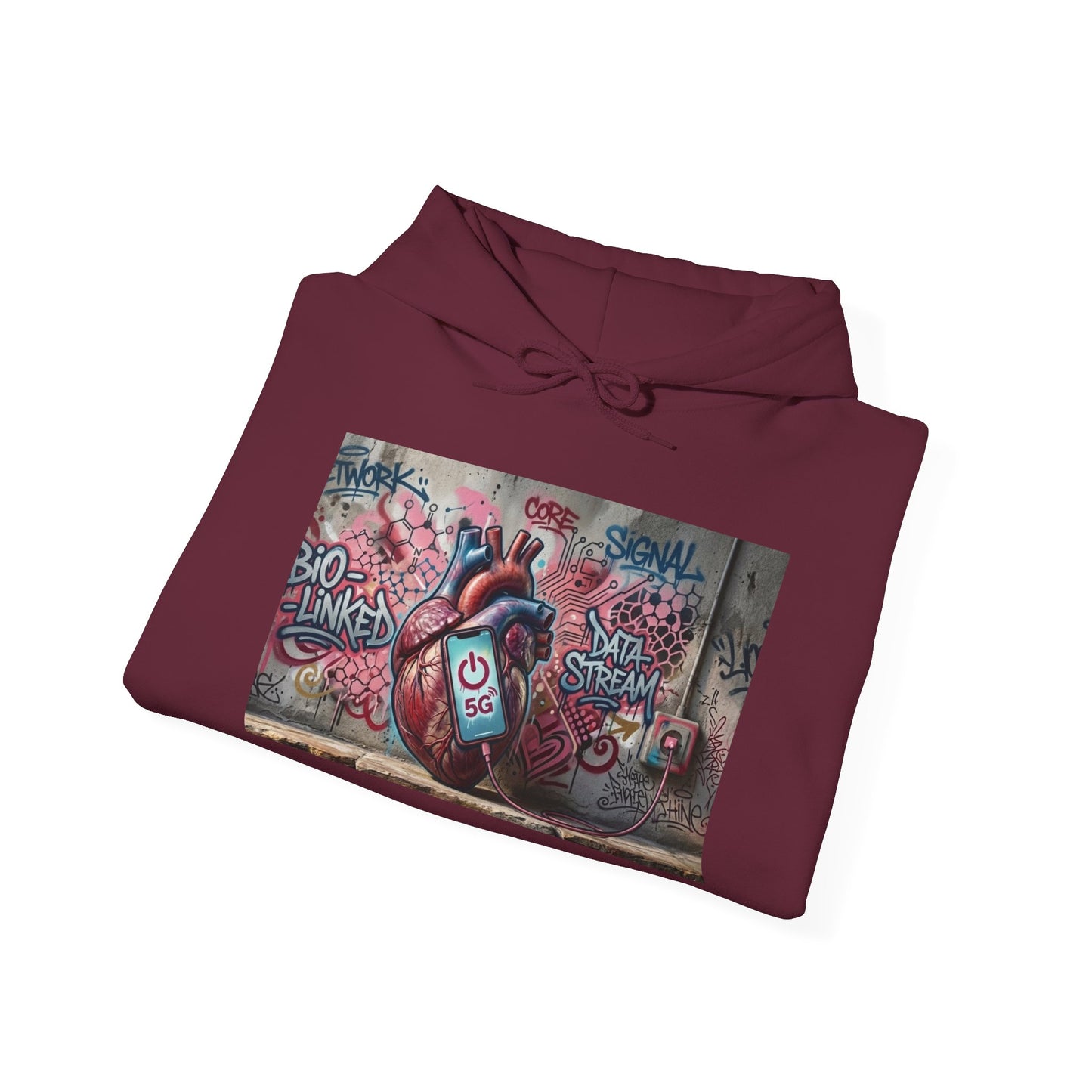 Stay Illegal Graffiti Hoodie - Mobile Heart