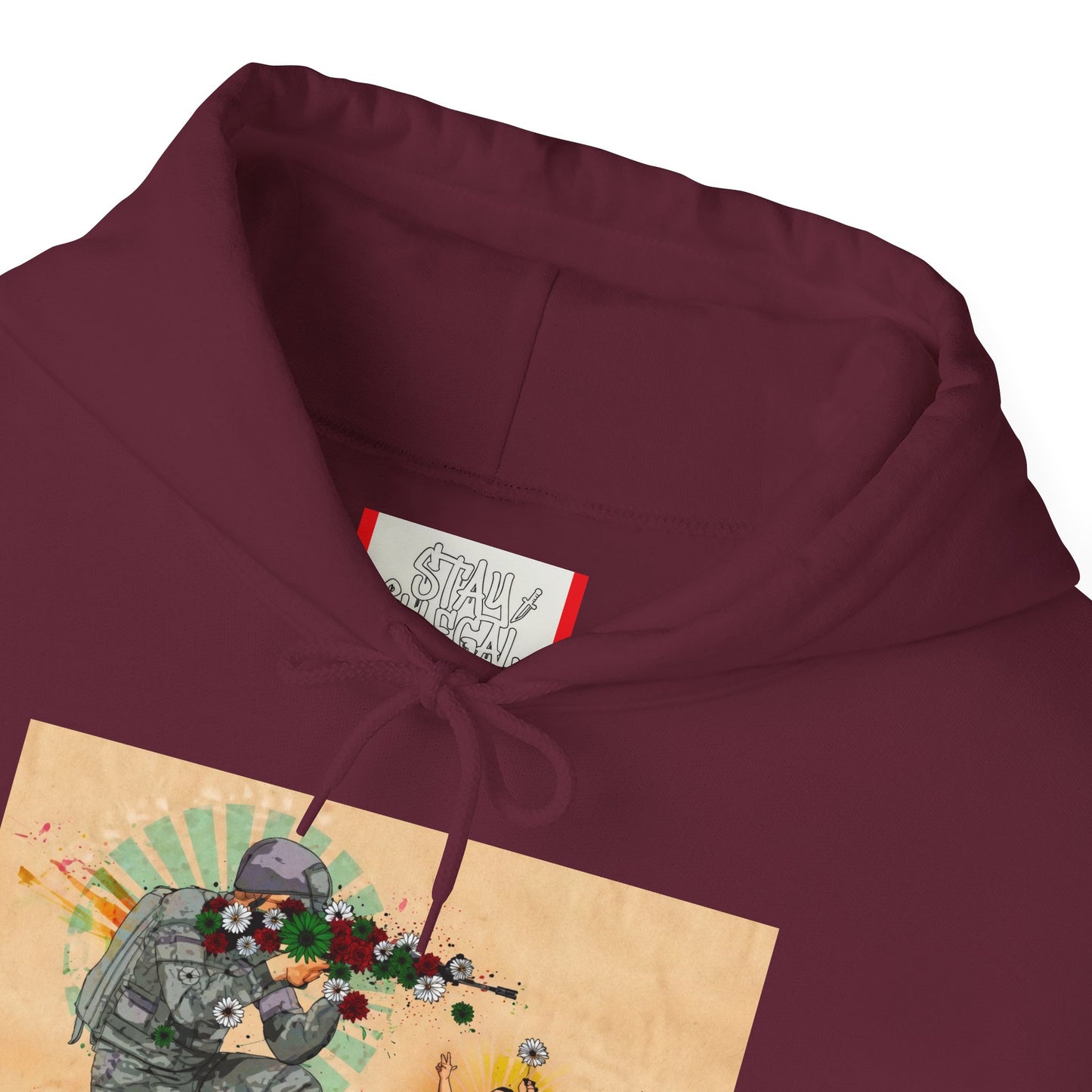 Stay Illegal Graffiti Hoodie - Flower Shooter