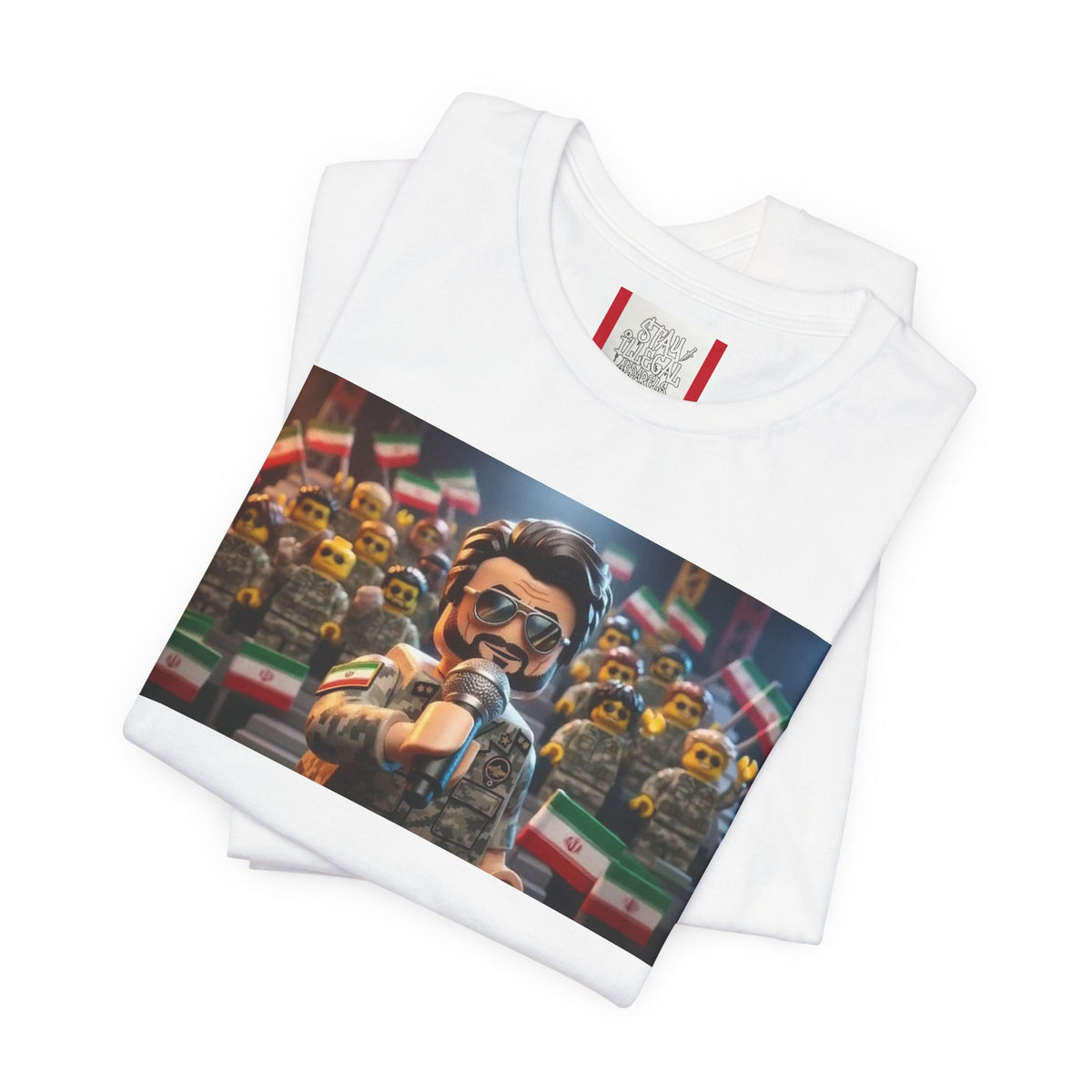 Propaganda T‑Shirt — IRAN LEGOS — IRGC Crowd Control