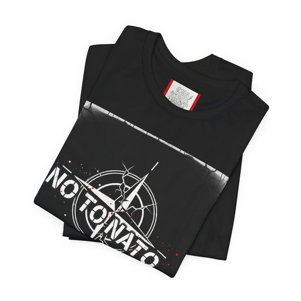 T‑Shirt — "NO To NATO" English/Black