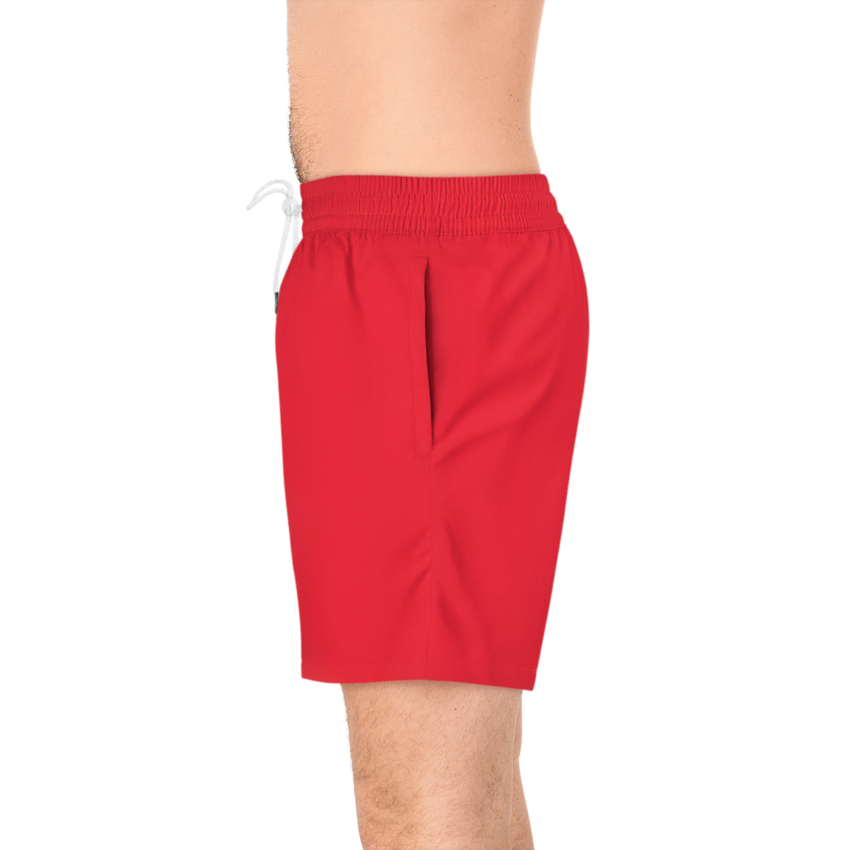 Plain Insignia - Stay Illegal Men's Red Swim Shorts