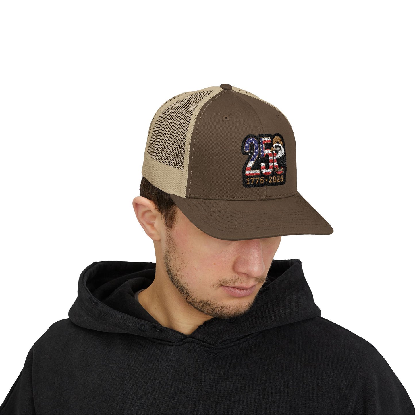 Stay Illegal Trucker Cap — USA 250th Anniversary Eagle Patch