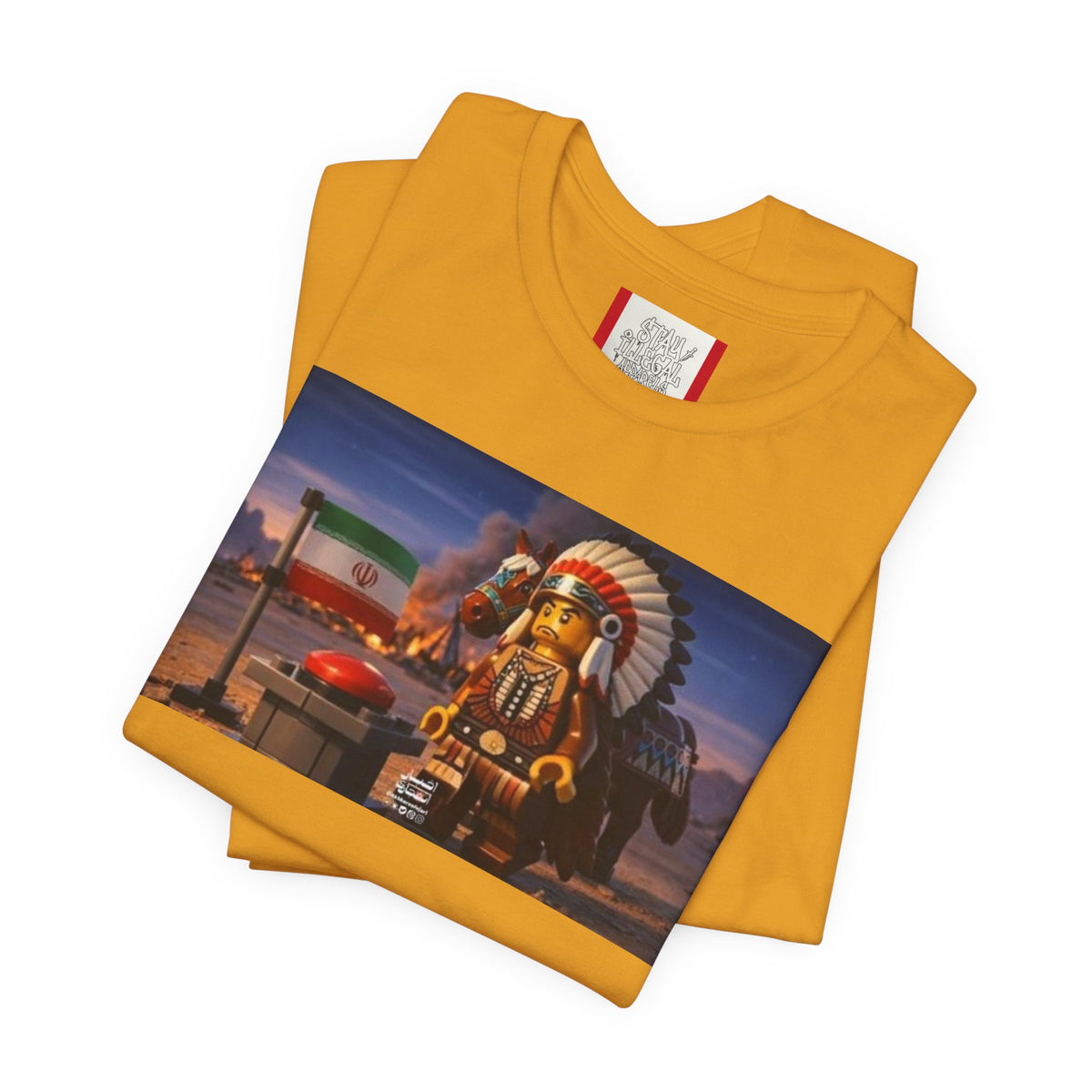Propaganda T‑Shirt — IRAN LEGOS — USA Invaders