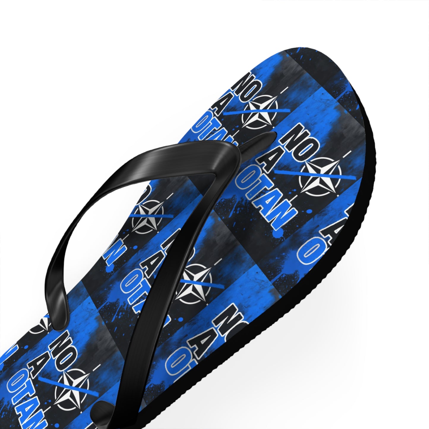 NO A OTAN Flip Flops – Blue Protest