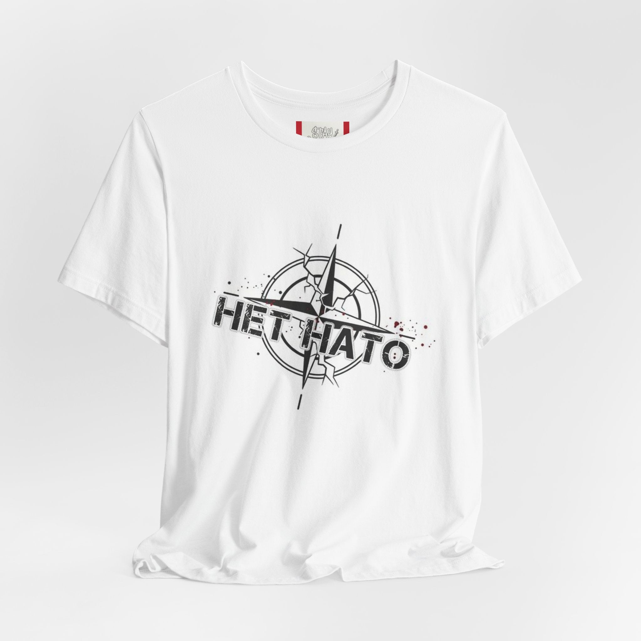 T‑Shirt — "NO To NATO" Russian/White