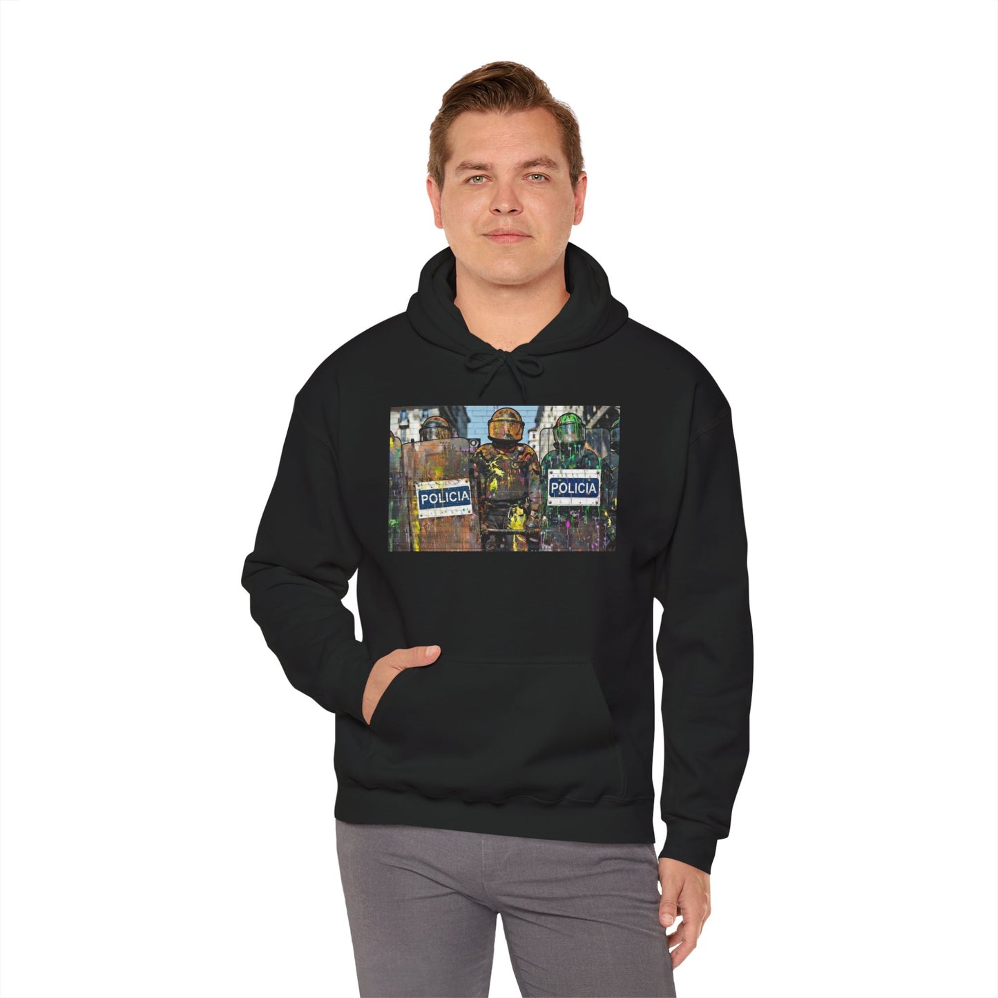 Stay Illegal Graffiti Hoodie - Policia Policia