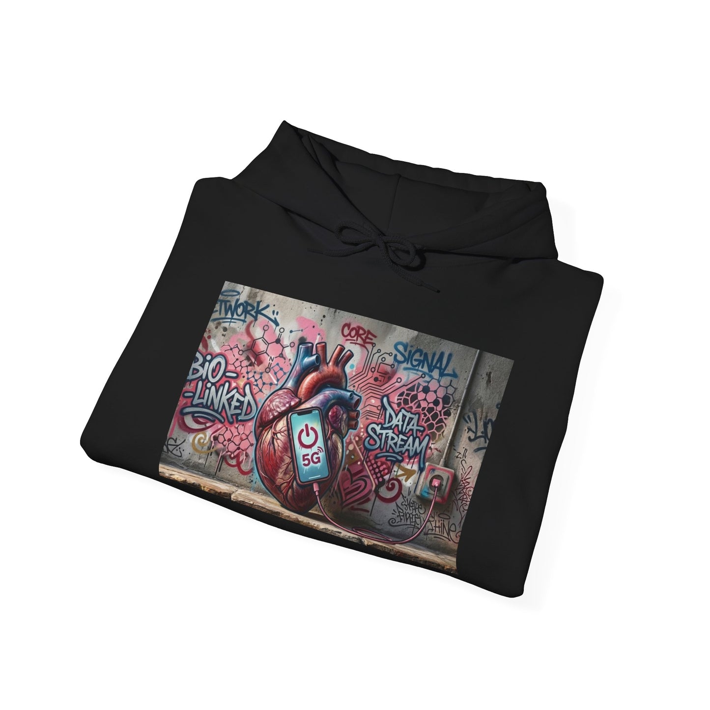 Stay Illegal Graffiti Hoodie - Mobile Heart