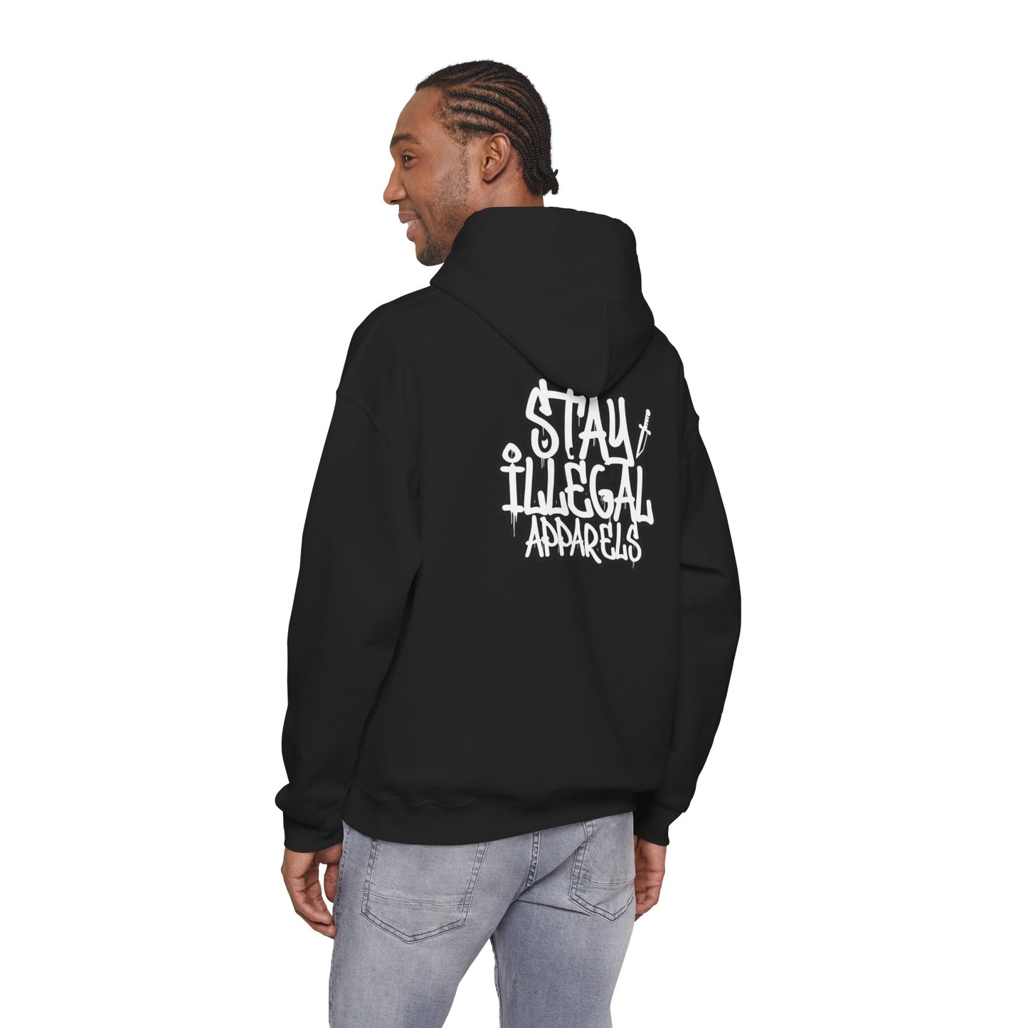 Stay Illegal Graffiti Hoodie - Policia Policia