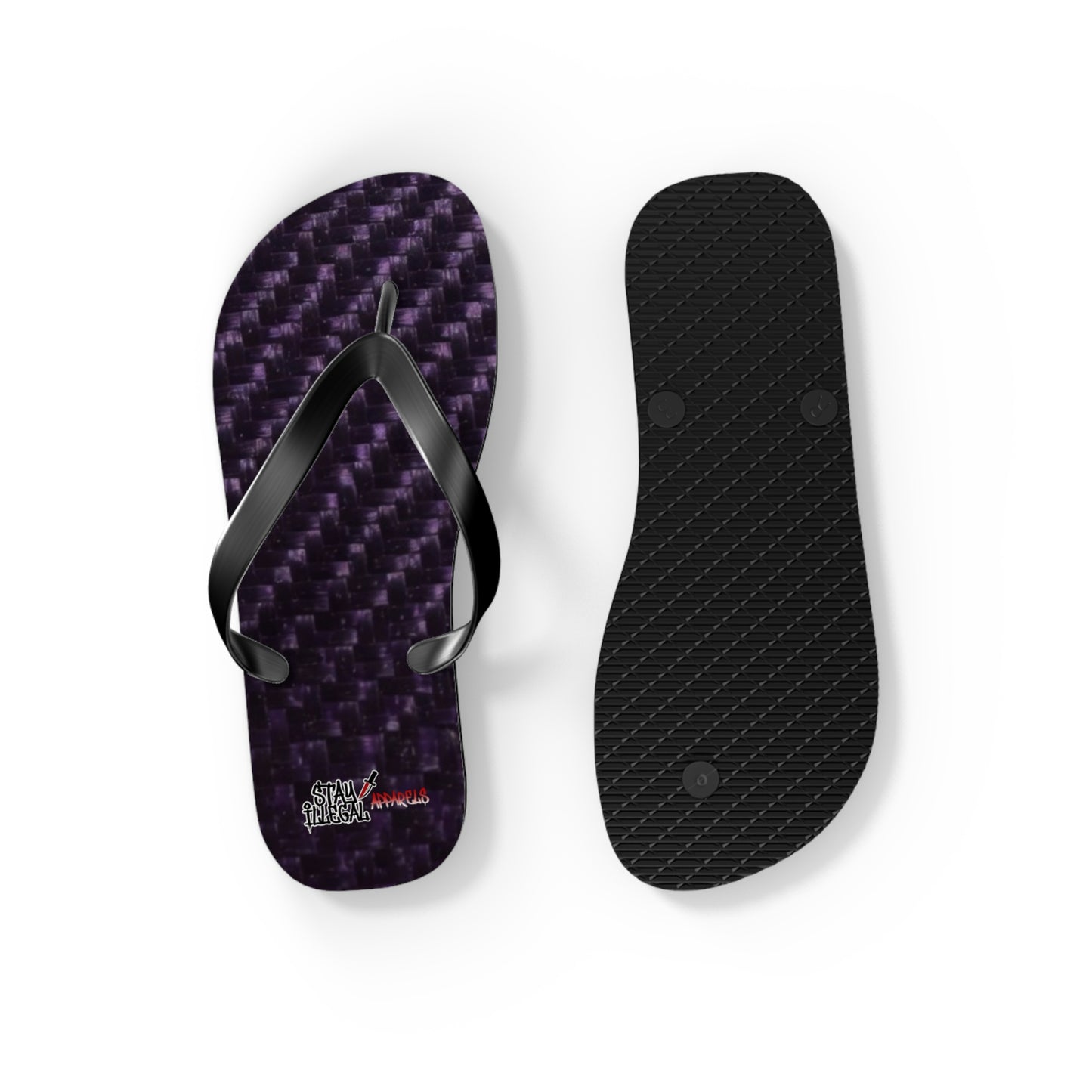 Carbon Fibre Flip Flops – Stay Illegal Purple