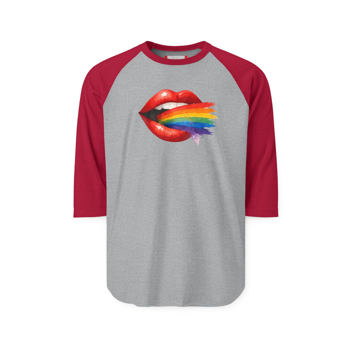 Stay Illegal Raglan 3/4 Sleeve T-Shirt — Sexy Lips