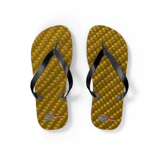 Carbon Fibre Flip Flops – Stay Illegal Gold