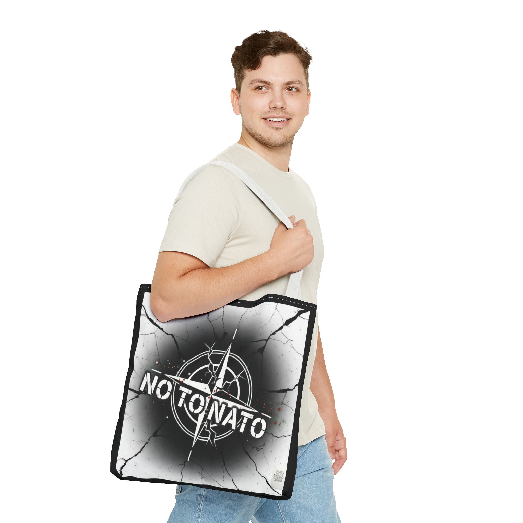 Compass Tote Bag — "NO To NATO / Het NATO" English/Russian