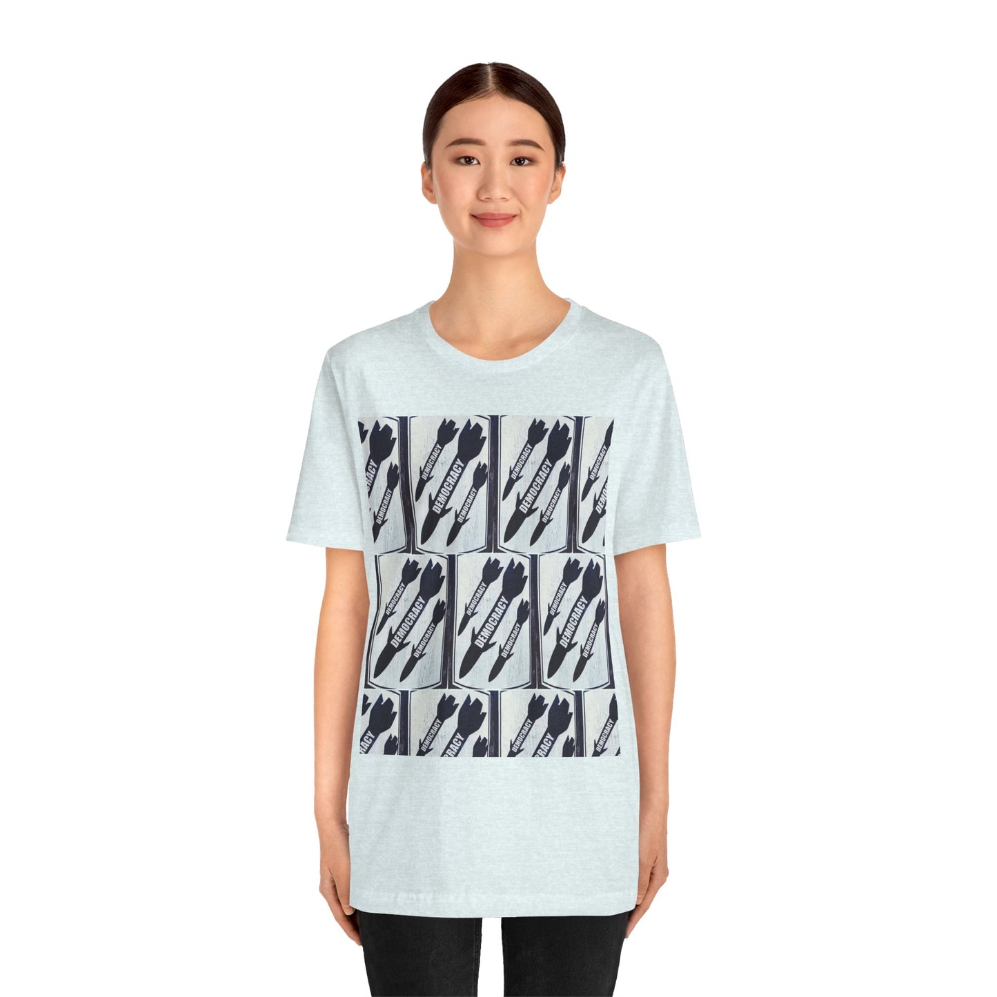Protest T‑Shirt — DEMOCRATIC MISSILES