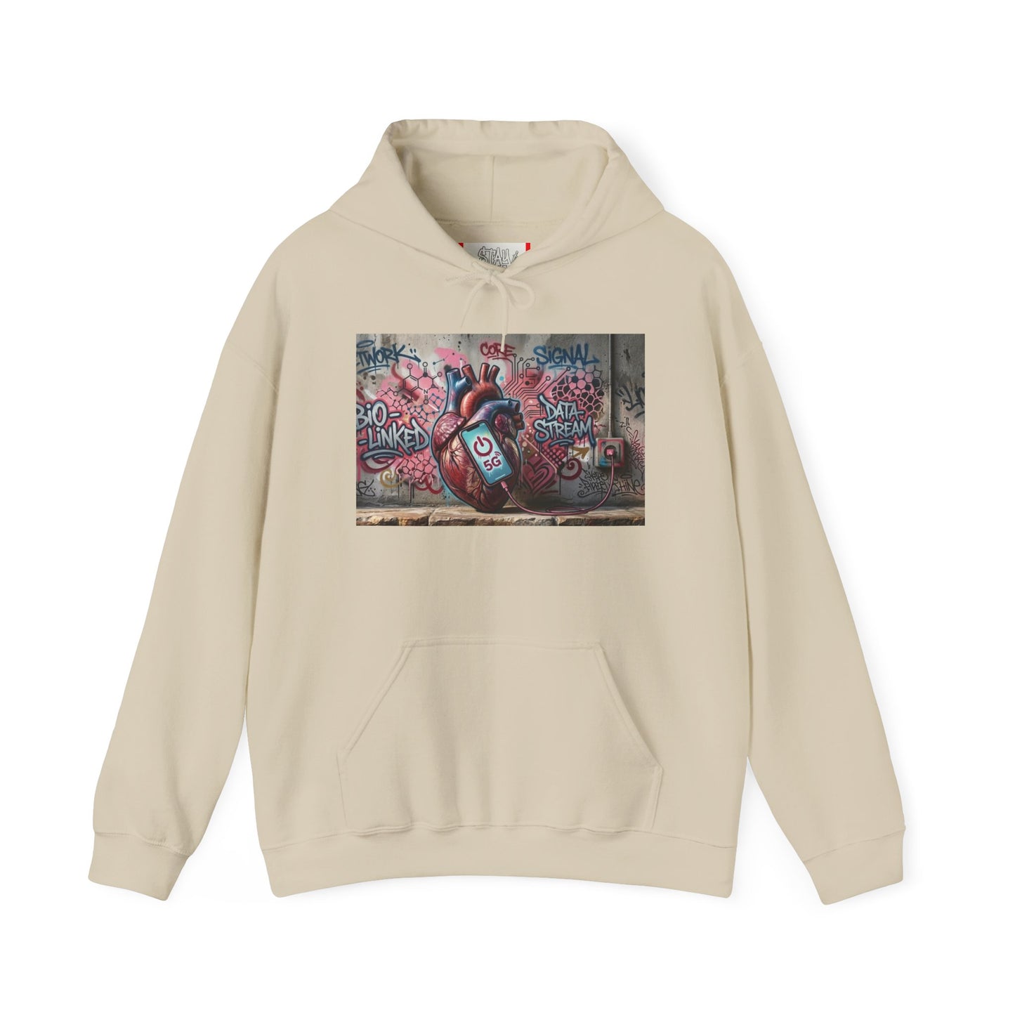 Stay Illegal Graffiti Hoodie - Mobile Heart