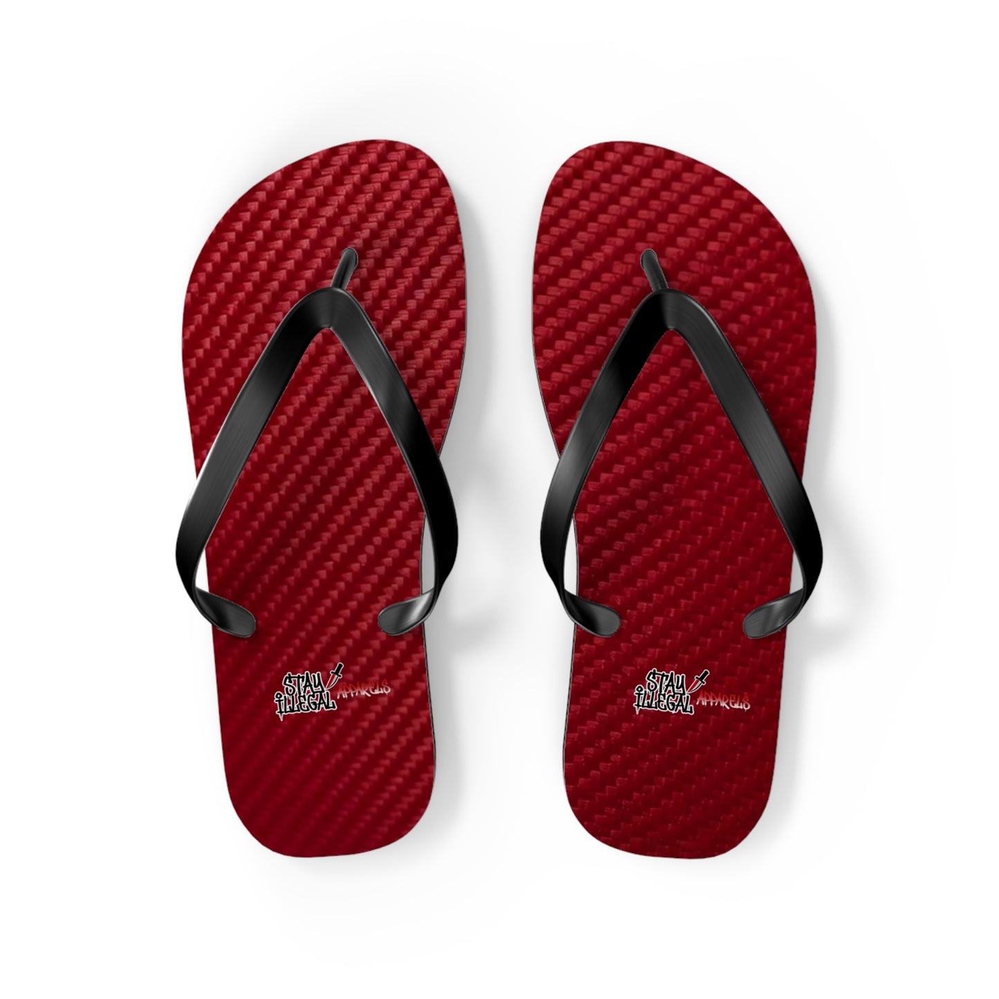 Carbon Fibre Flip Flops – Stay Illegal Claret
