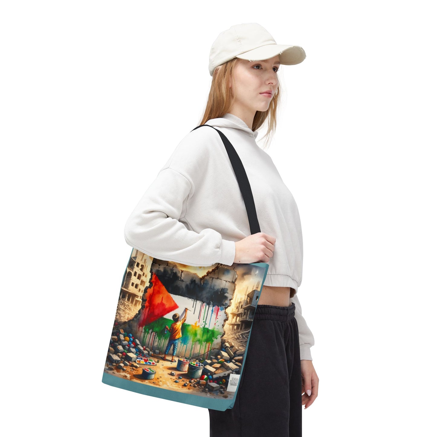 Bolso de hombro Tote — Palestine Paint
