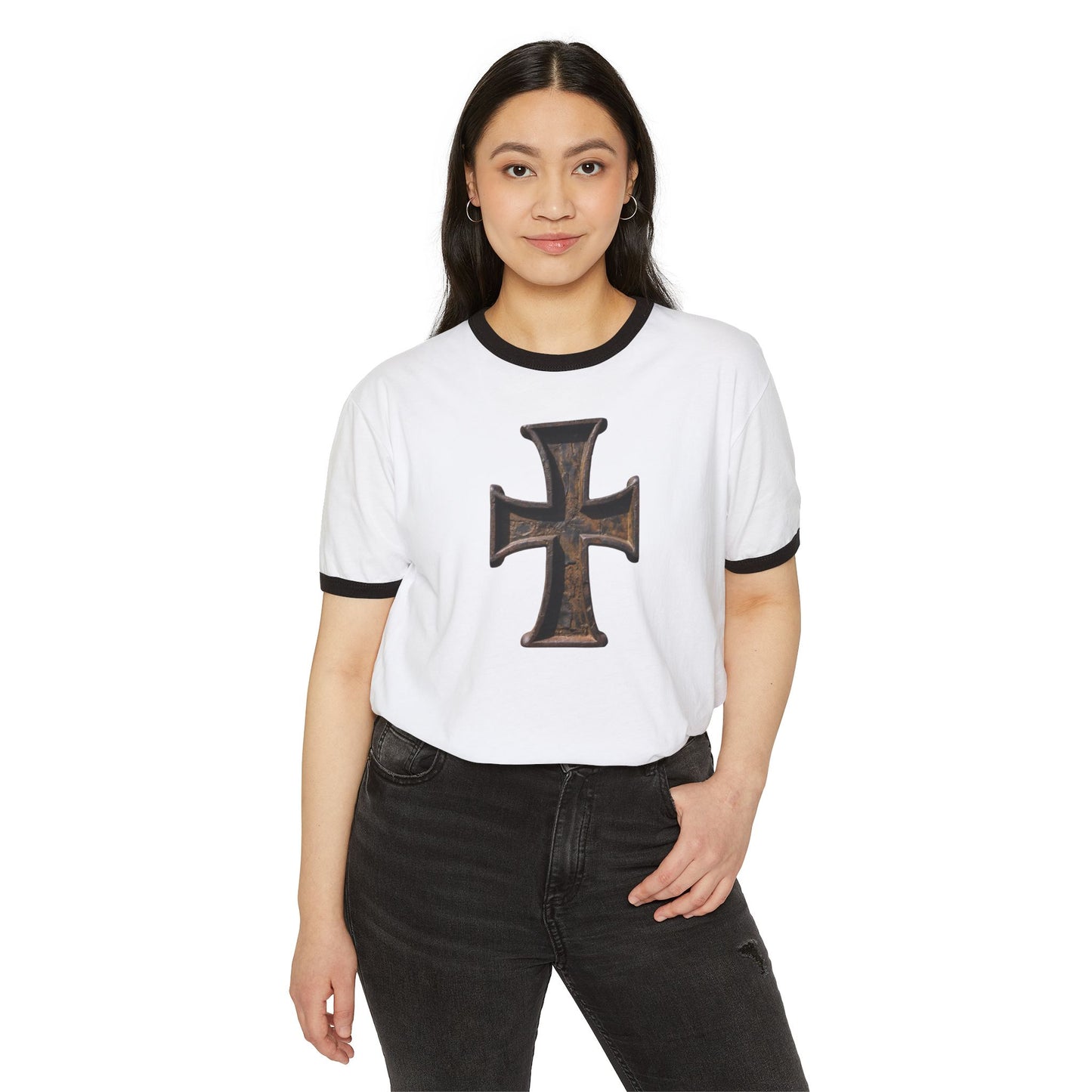 Stay Illegal Ringer T-Shirt — Iron Cross