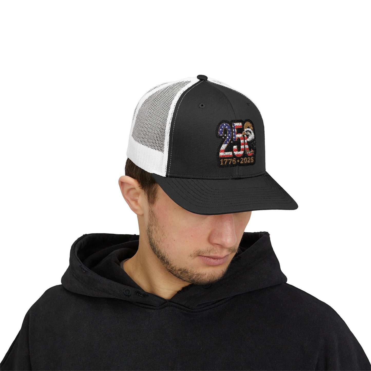 Stay Illegal Trucker Cap — USA 250th Anniversary Eagle Patch