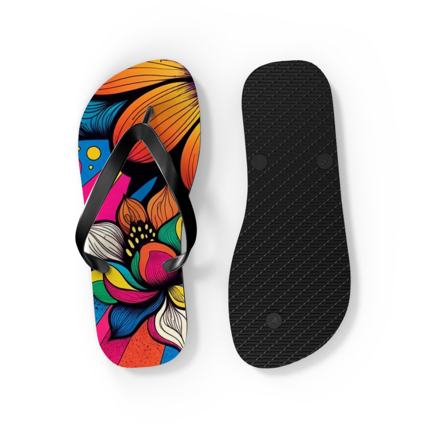 Flower Flip Flops – Retro Vibe