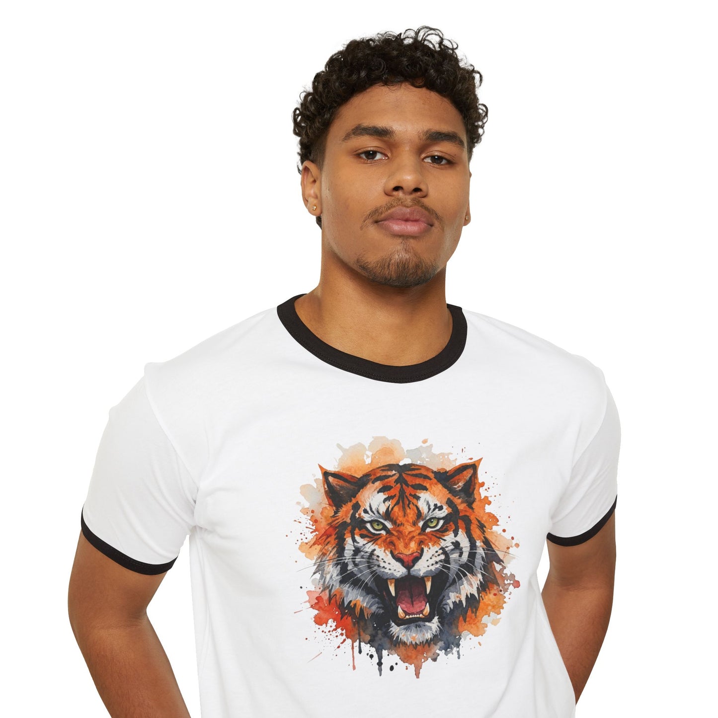 Stay Illegal Ringer T-Shirt — Tiger Smile