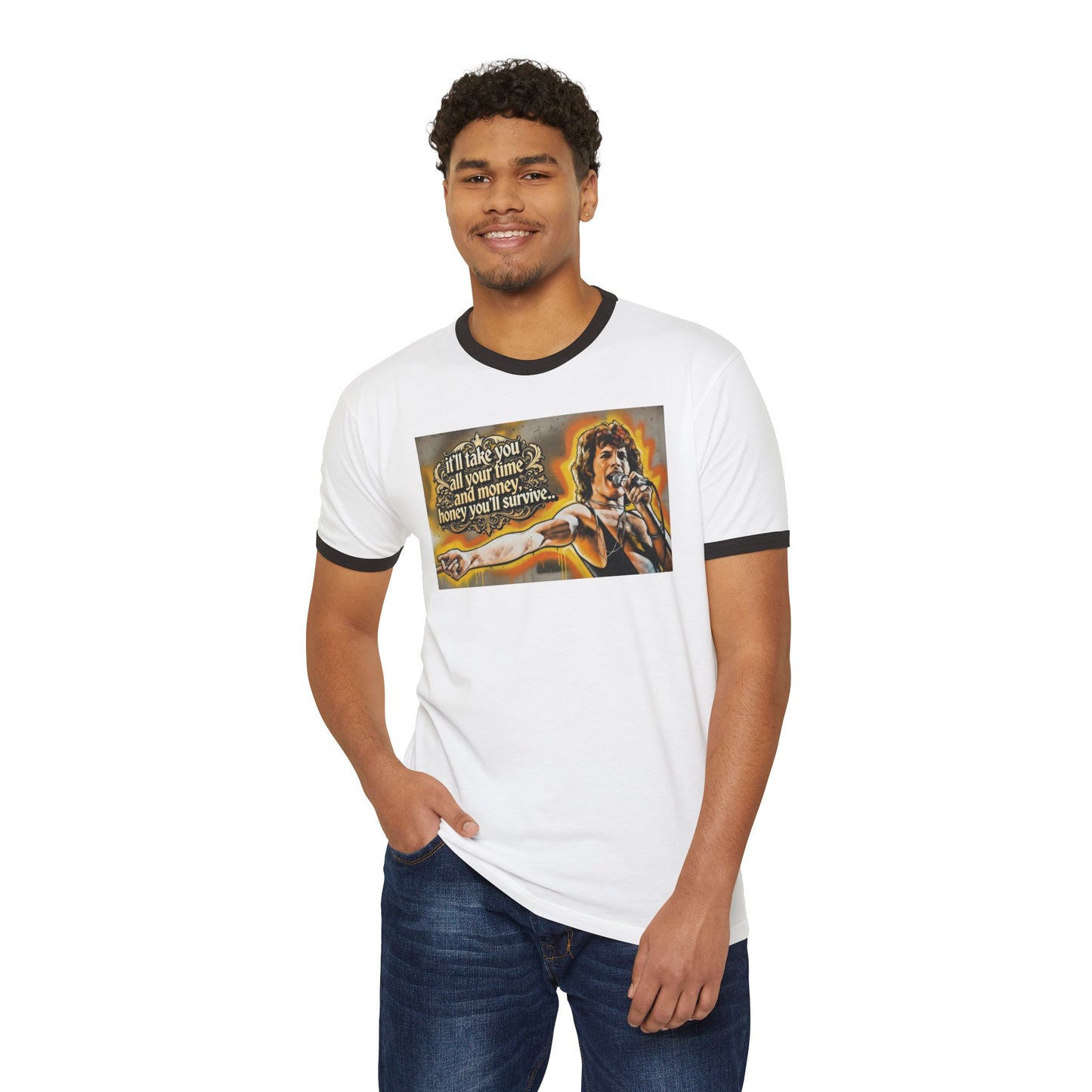 Stay Illegal Ringer T-Shirt — Freddie You Survive