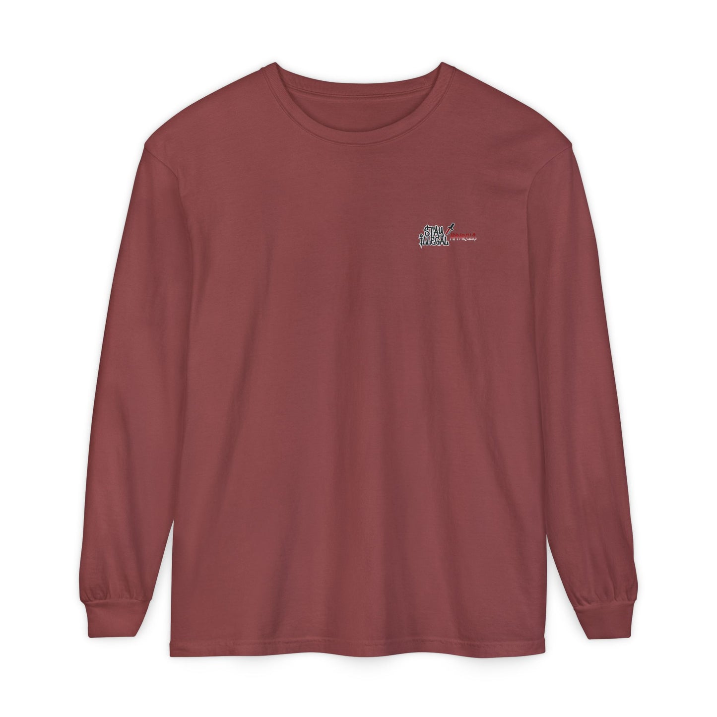 Long Sleeve Tee — More Europe 50euros Back Print