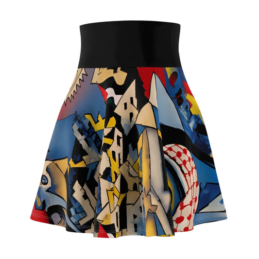 Women's Skater Skirt — Gaza Skyline Celebration