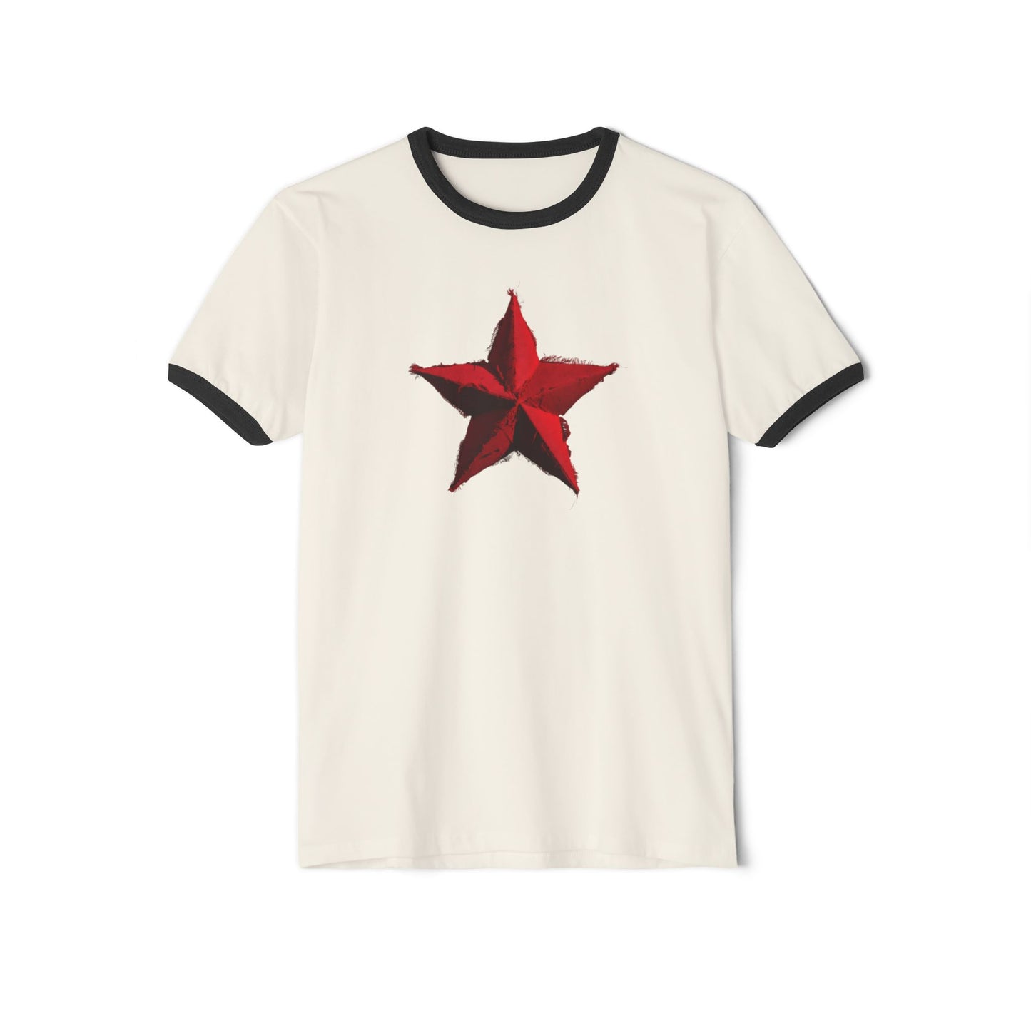 Stay Illegal Ringer T-Shirt — Red Star