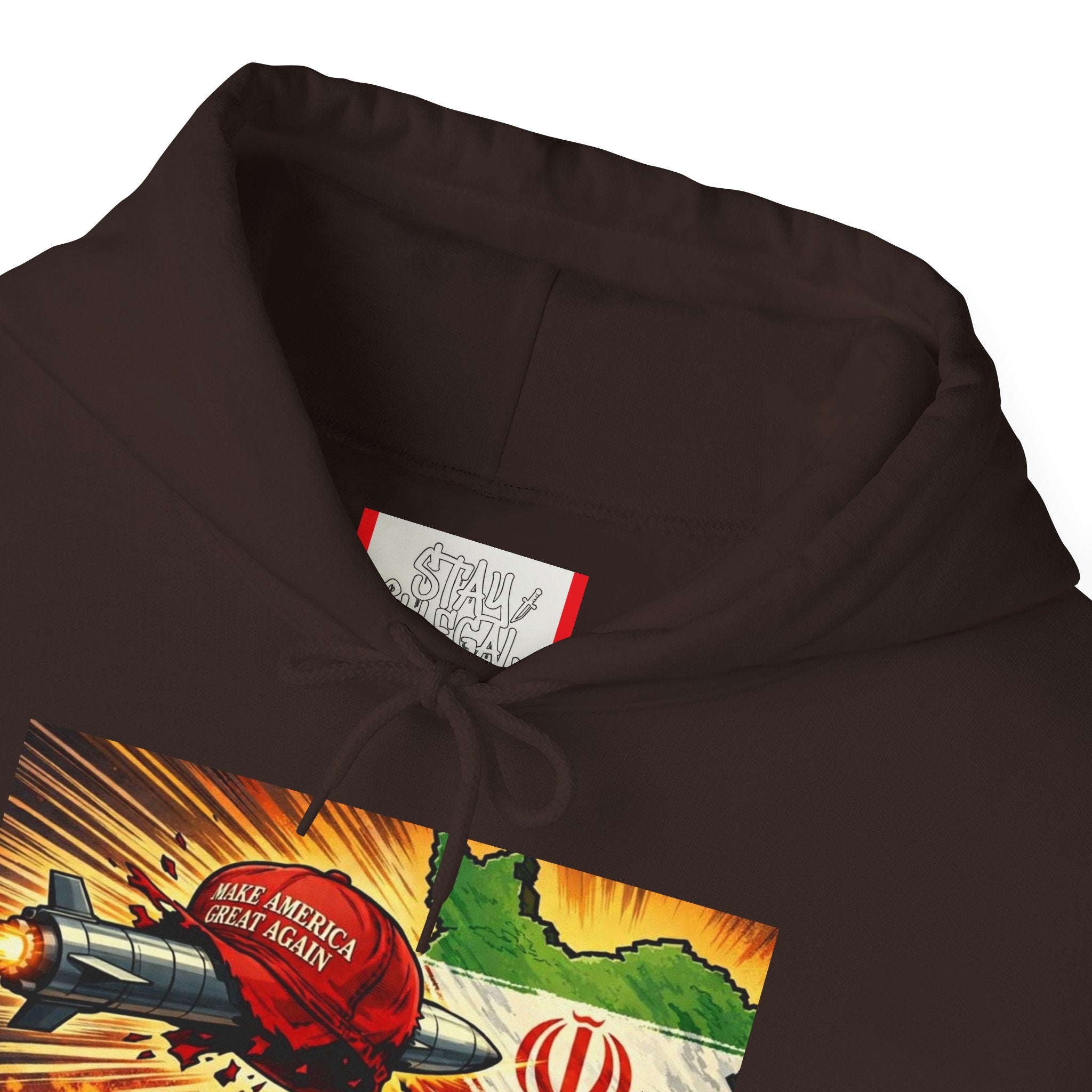 Stay Illegal Graffiti Hoodie - Operation Epic Fury