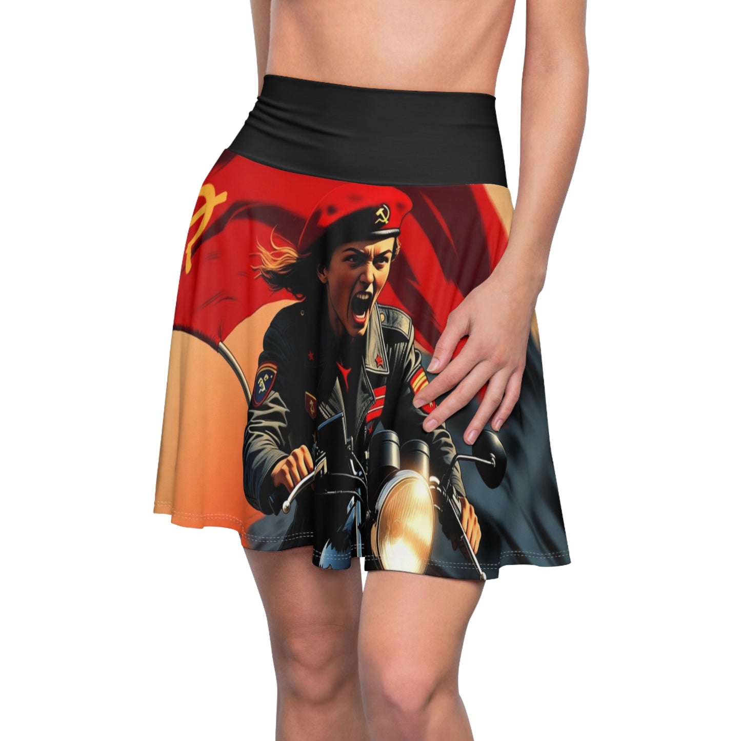 Women's Skater Skirt — Hammer Sickle Bike City