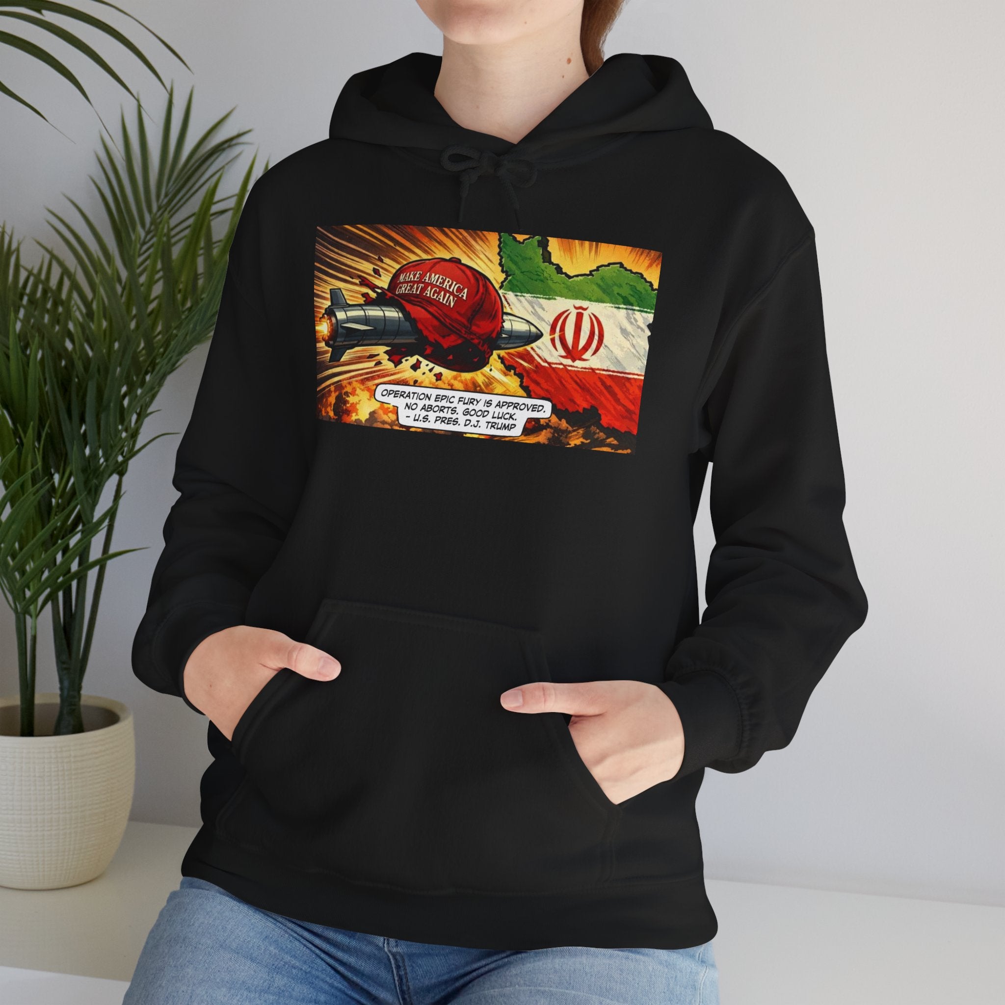 Stay Illegal Graffiti Hoodie - Operation Epic Fury